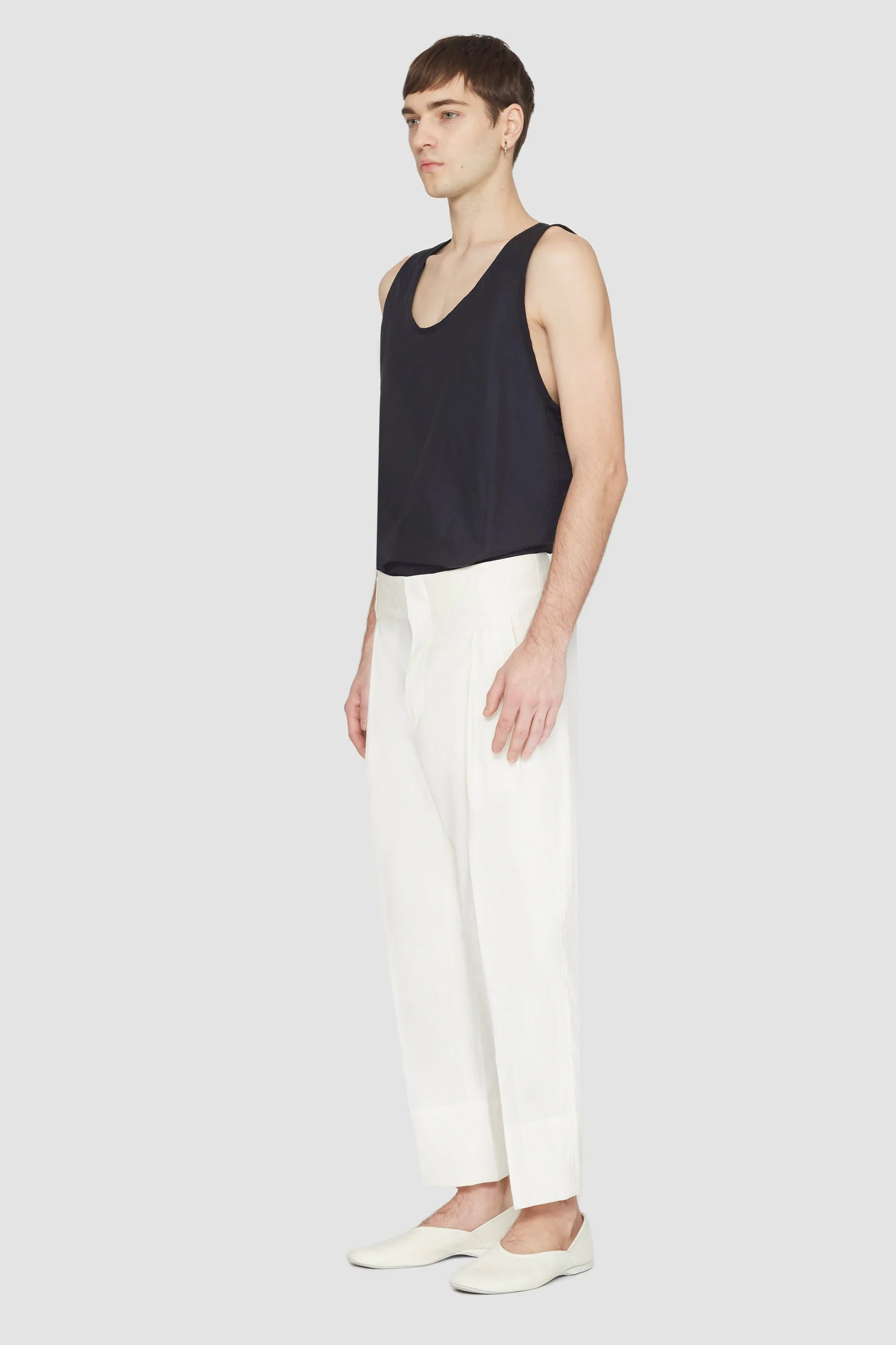 Double Pleat Tapered Trouser - Image 3