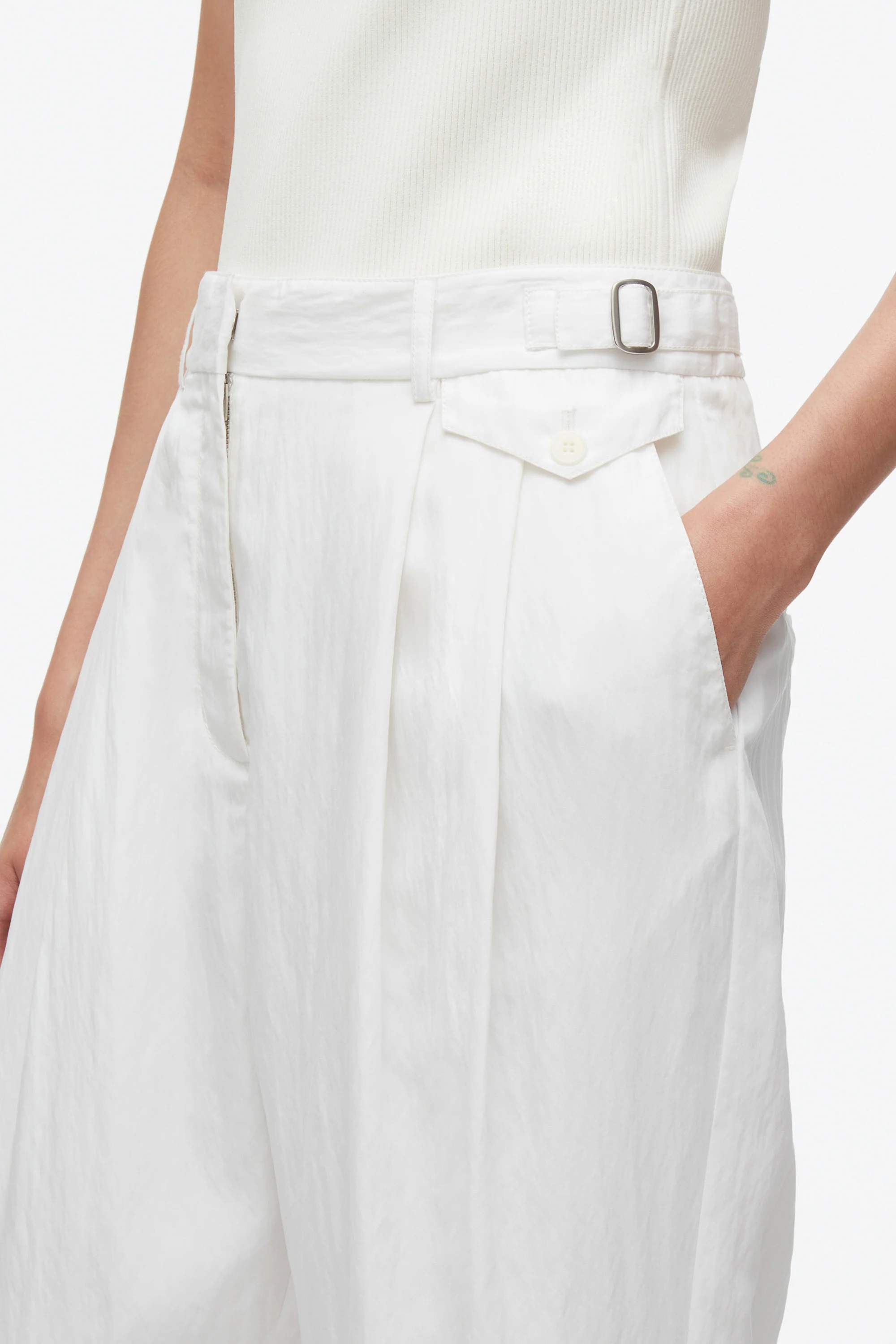 Double Pleat Taper Trouser - Image 11