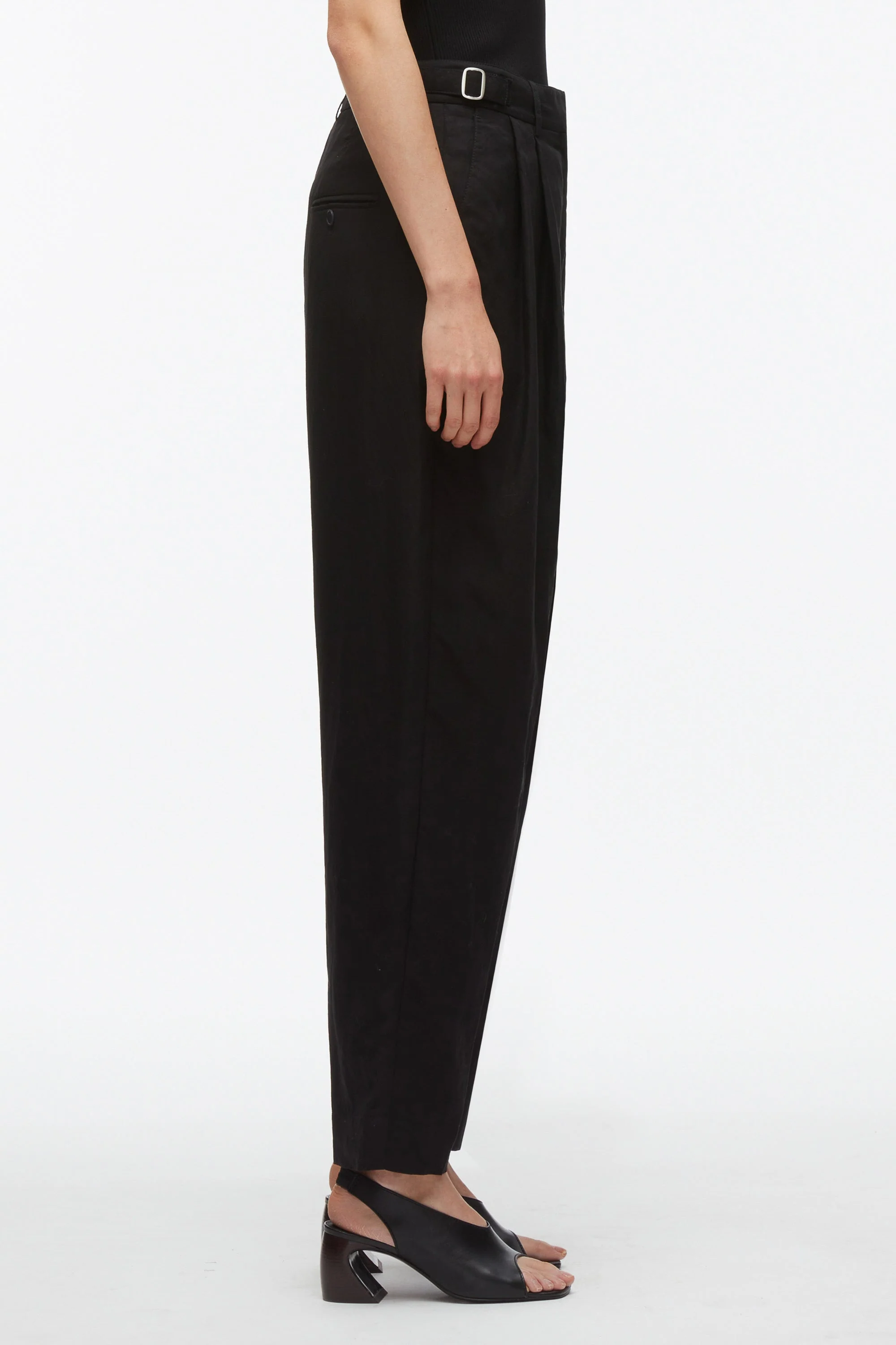 Double Pleat Taper Trouser - Image 3