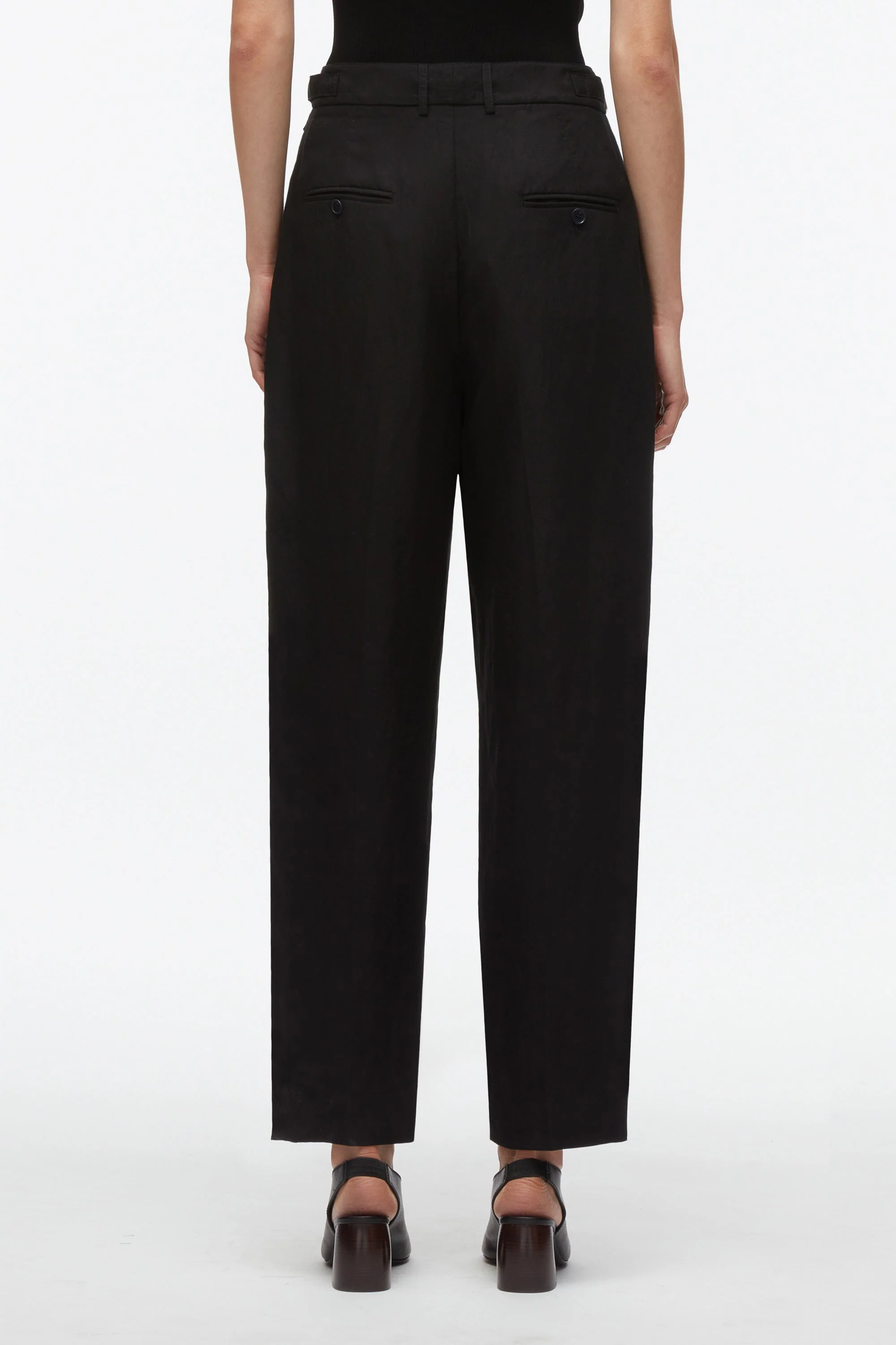 Double Pleat Taper Trouser - Image 4
