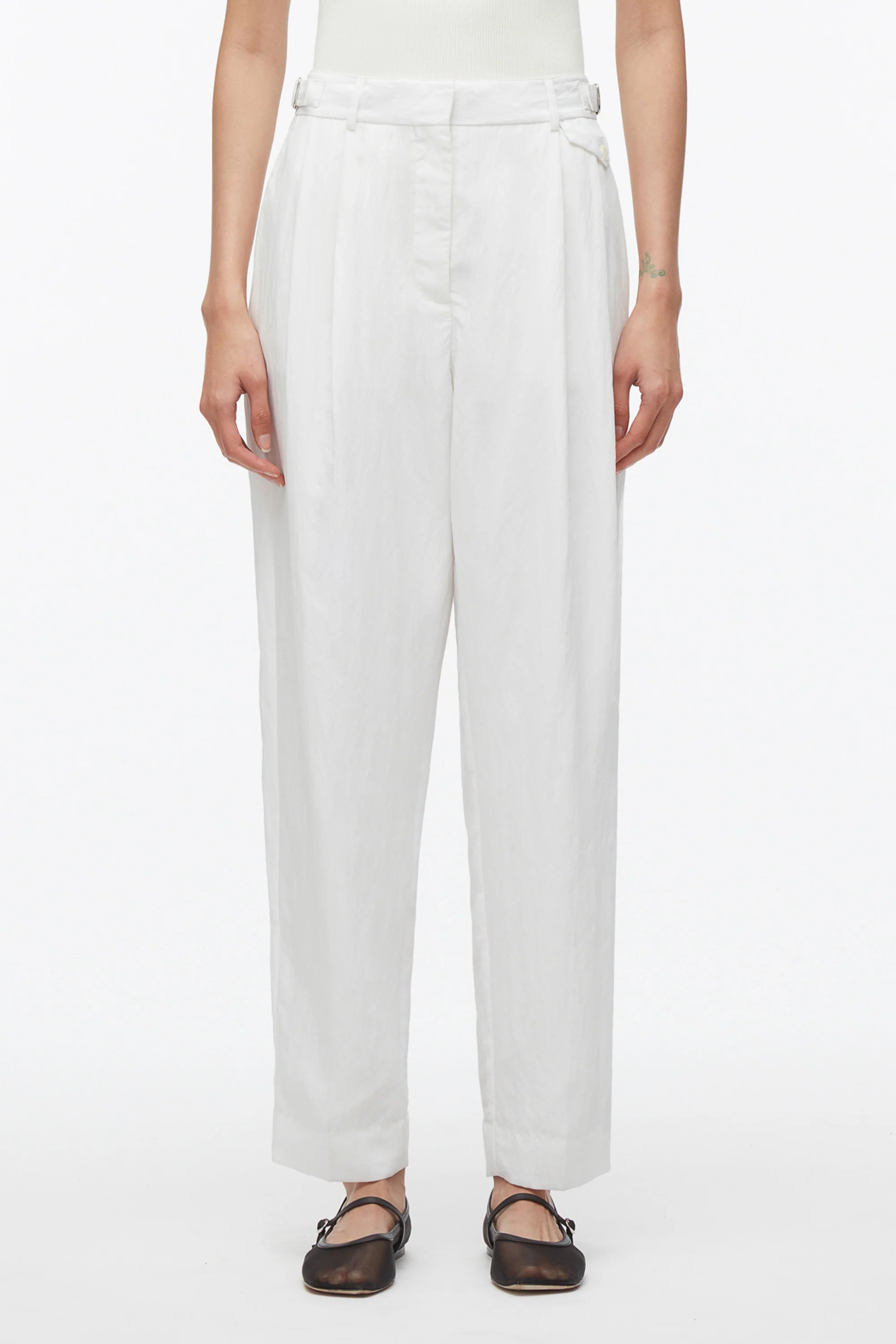 Double Pleat Taper Trouser - Image 8