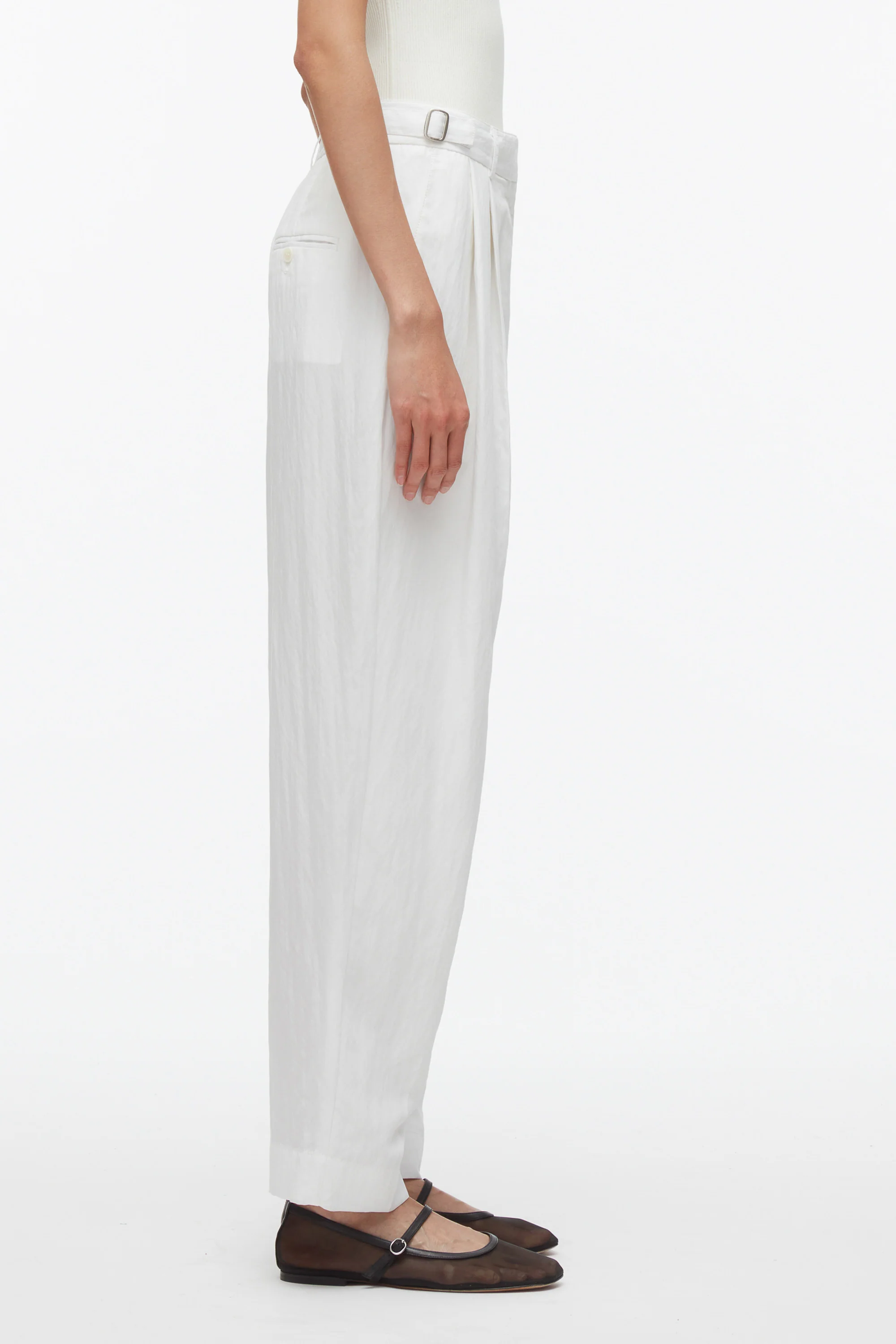 Double Pleat Taper Trouser - Image 9