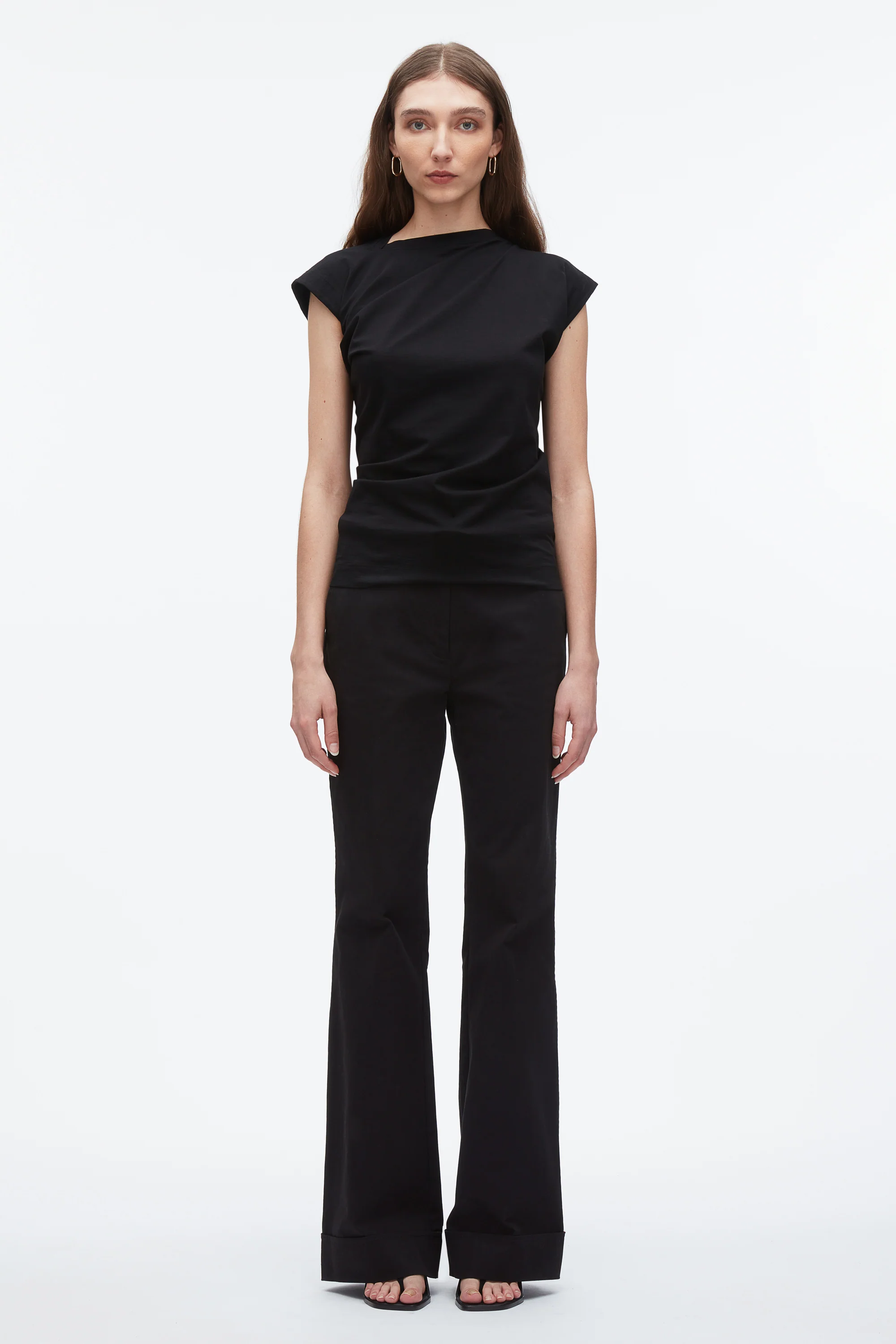 Draped Asymmetric T-Shirt - Image 2