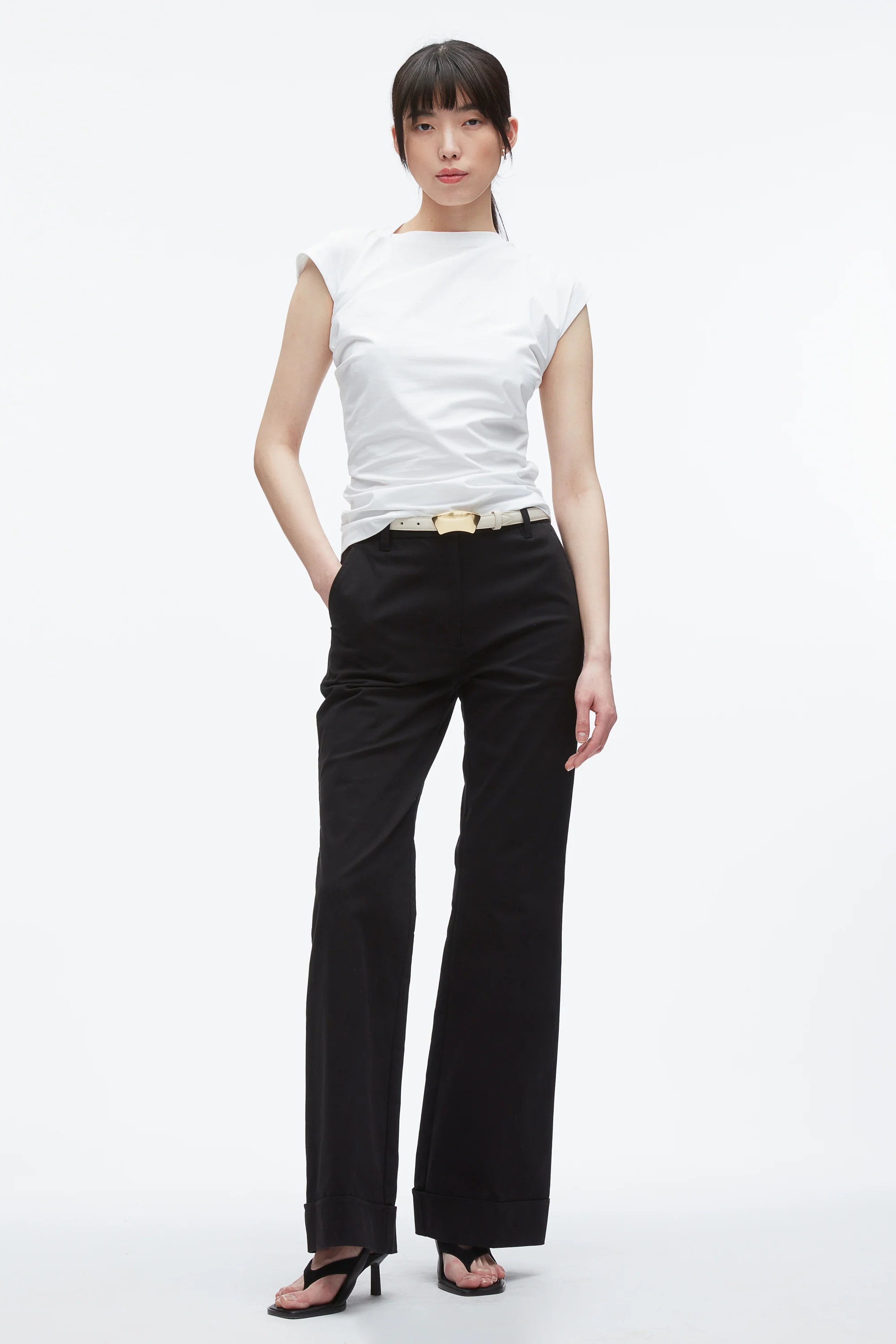 Draped Asymmetric T-Shirt - Image 7