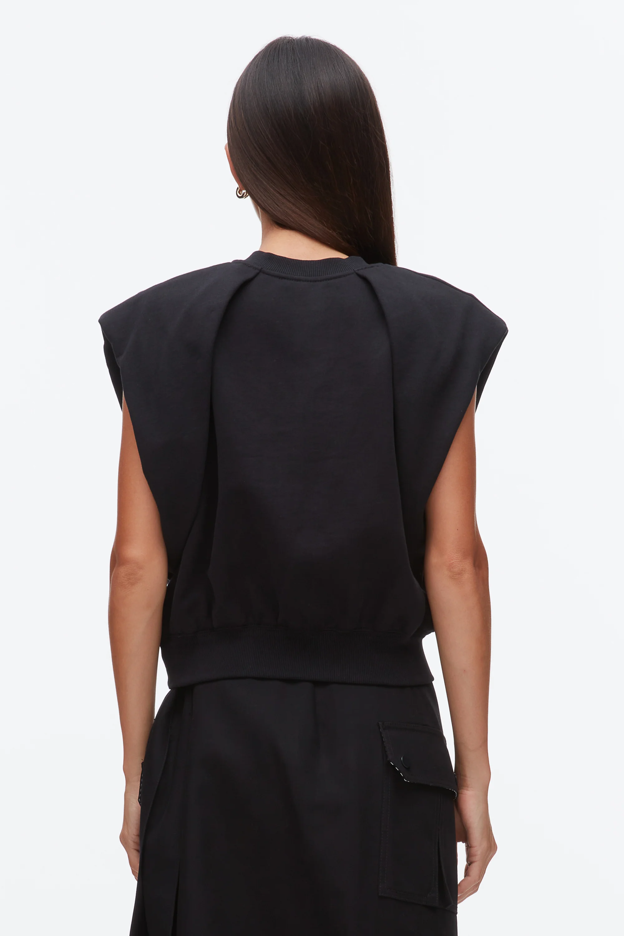 Draped Bow French Terry Top - Image 11