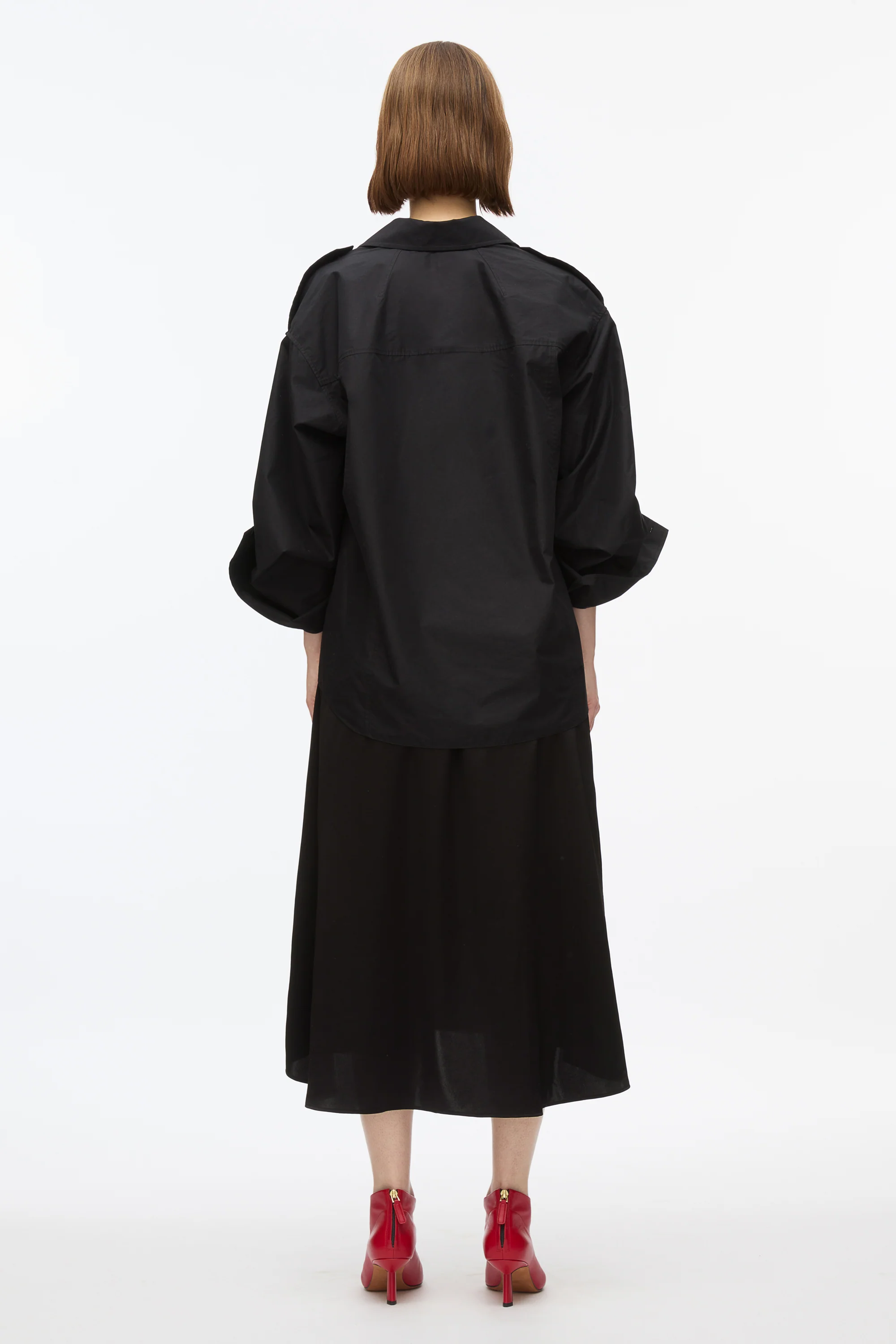 Draped Shirt Combo Slip Dress - Image 10