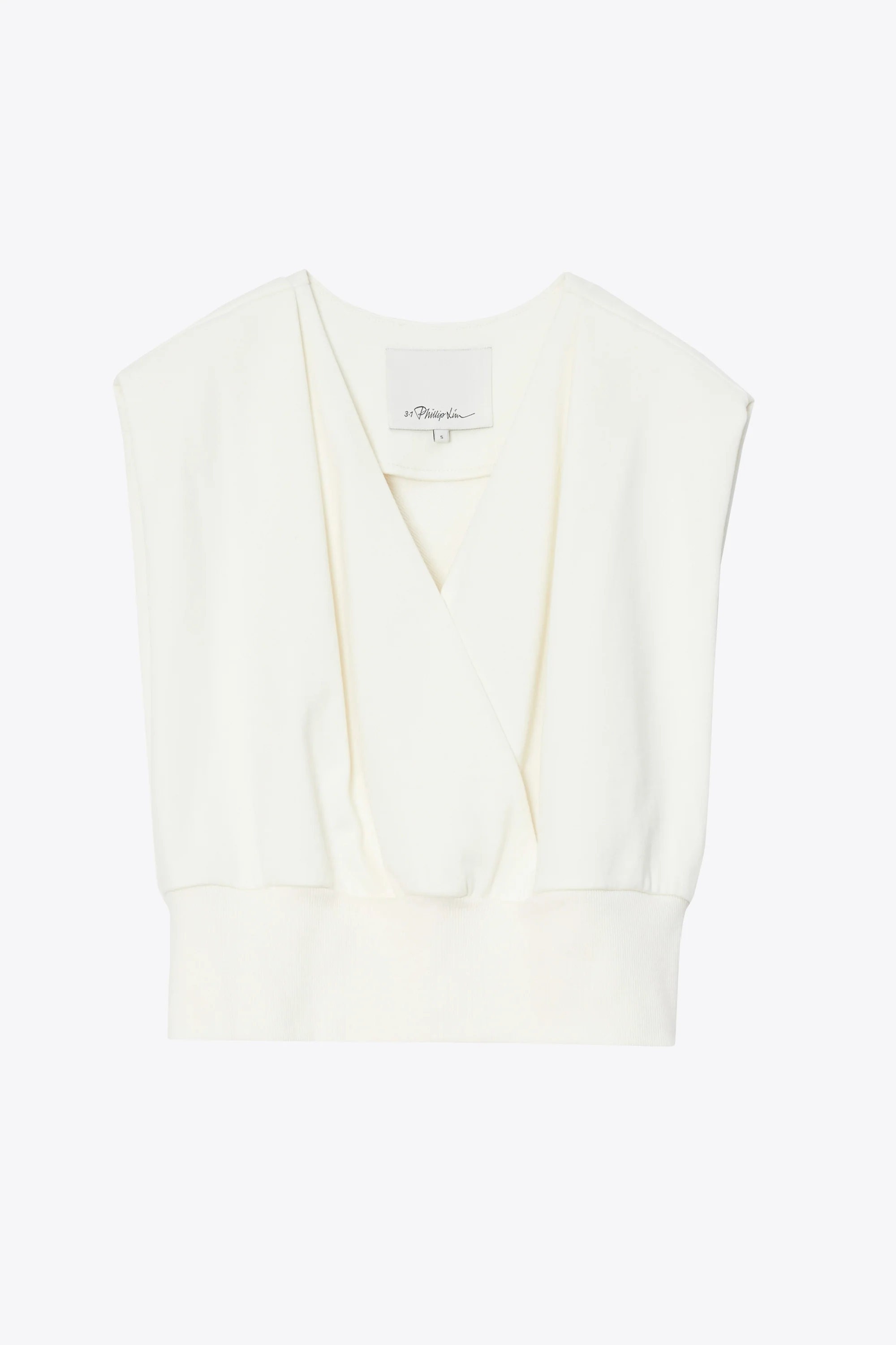 Draped Sleeveless French Terry Top - Image 14