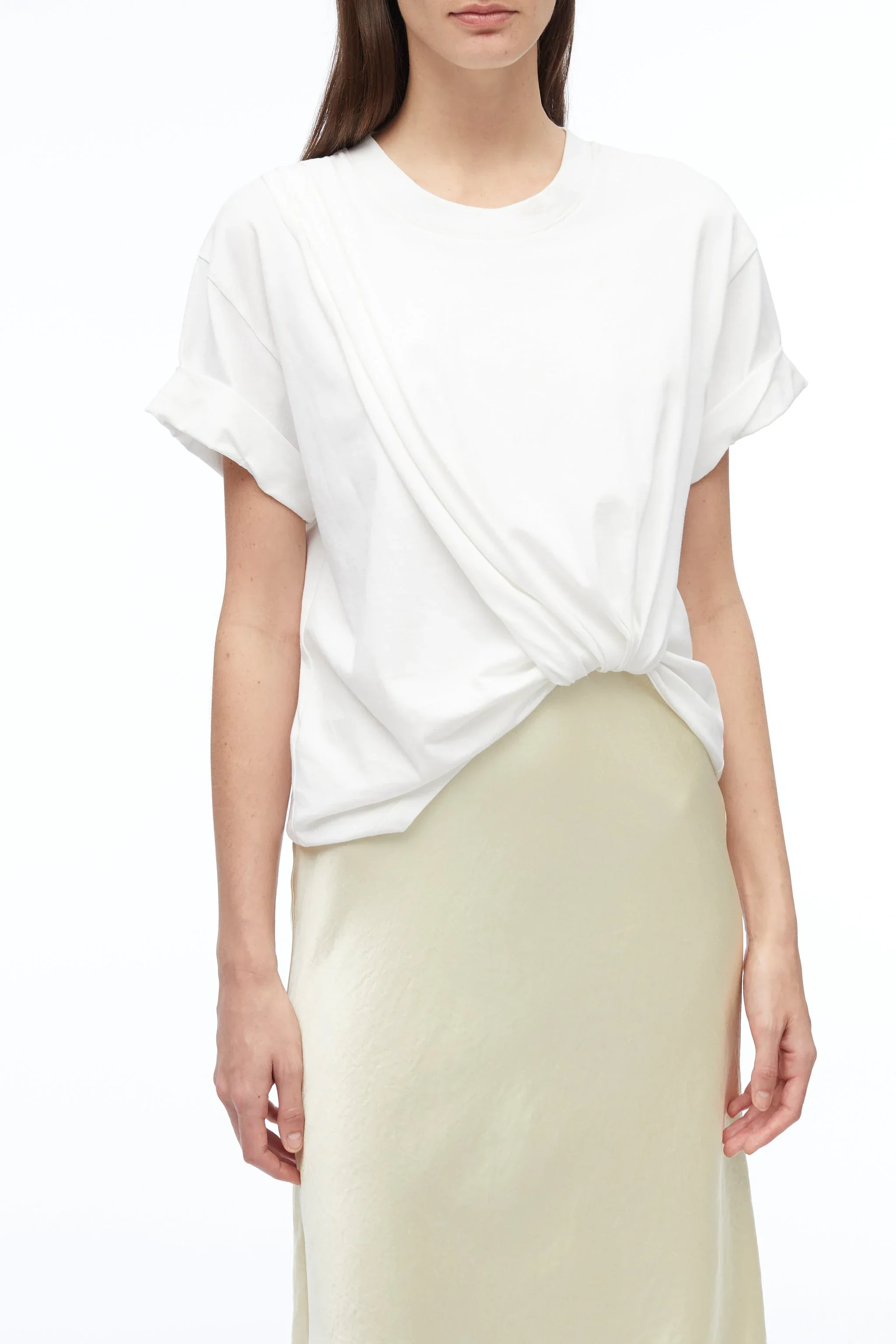 Draped T-Shirt Slip Combo Dress - Image 7