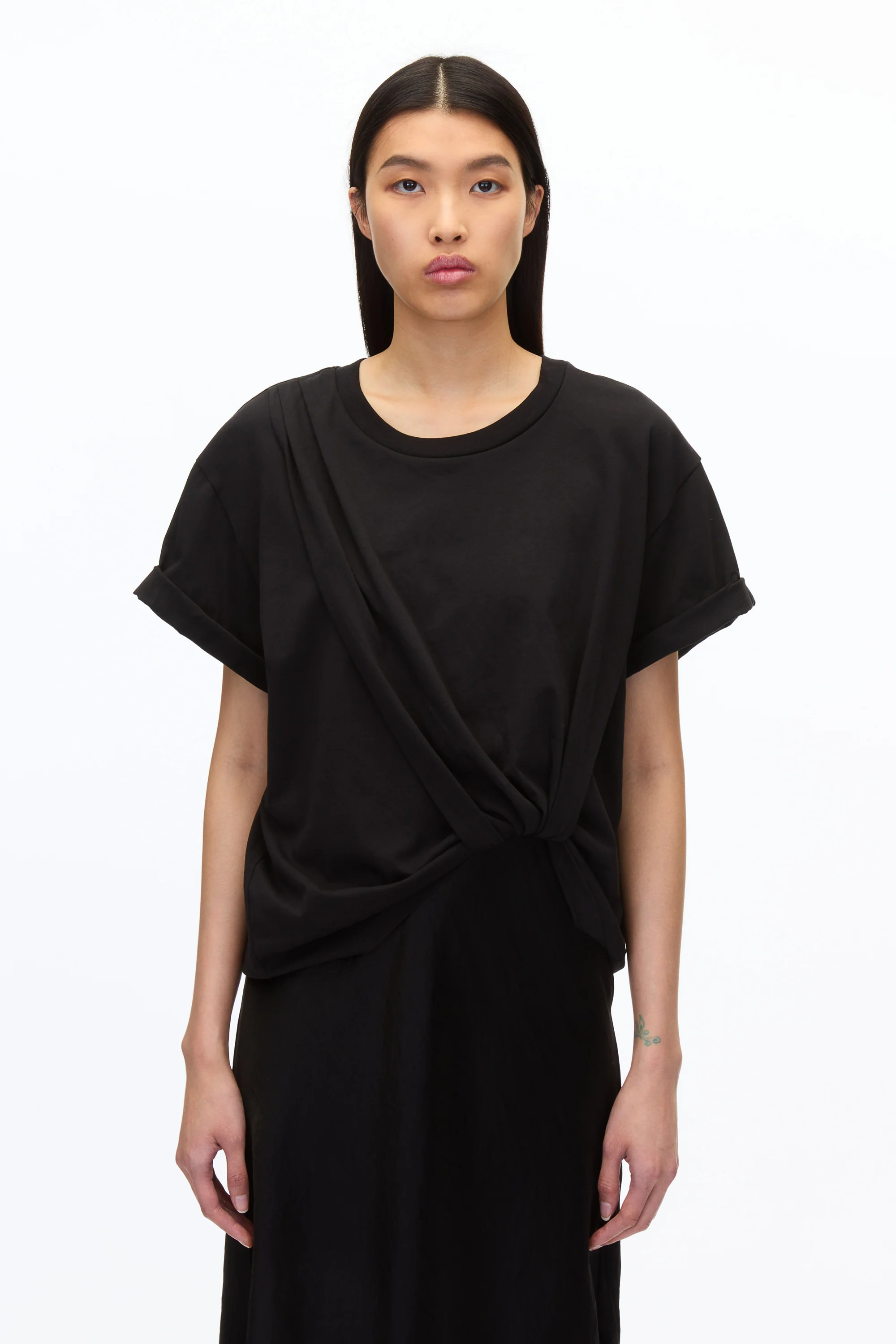 Draped T-Shirt Slip Combo Dress - Image 12