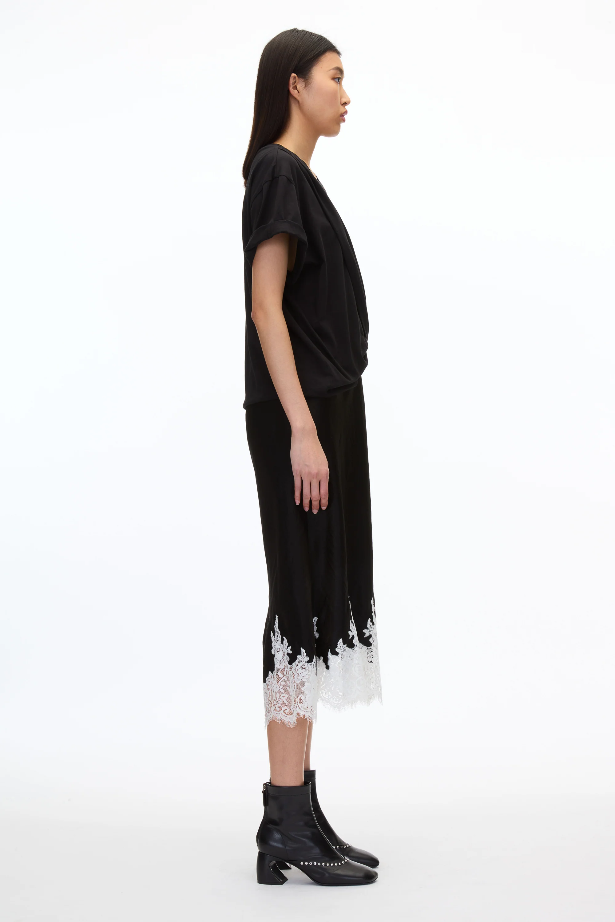 Draped T-Shirt Slip Combo Dress - Image 13