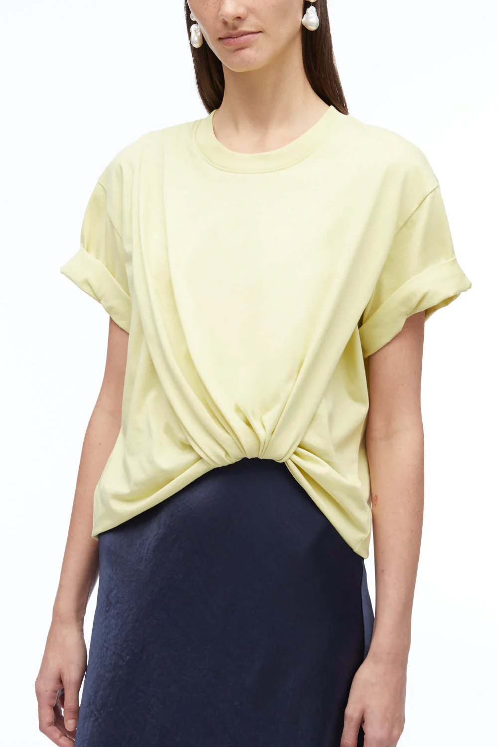 Draped T-Shirt Slip Combo Dress - Image 2
