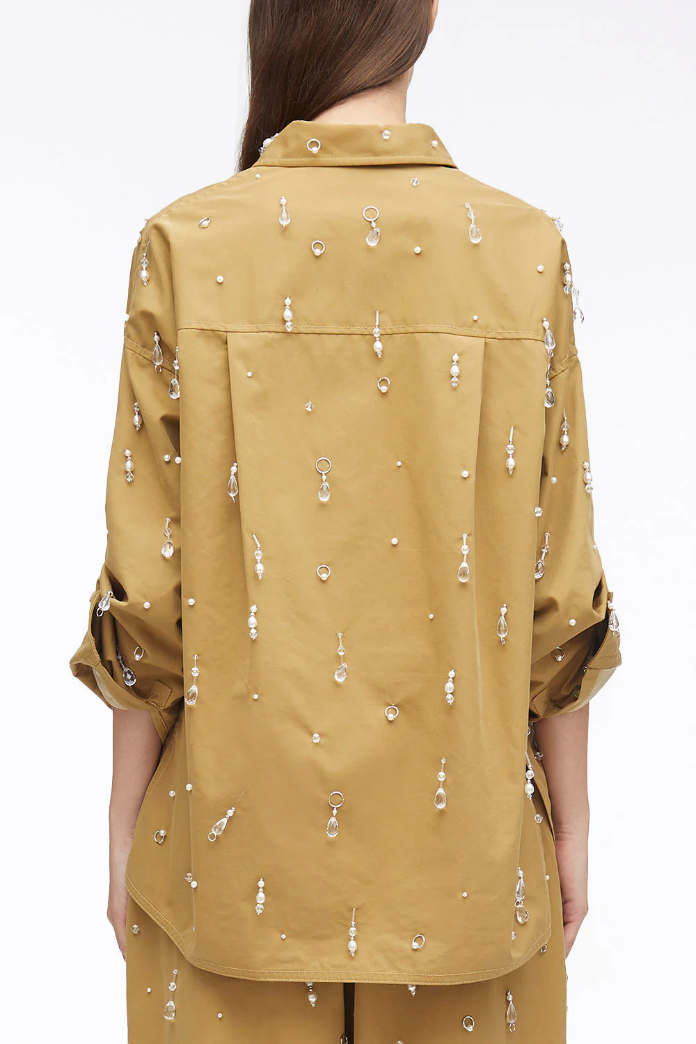 Bead-Embellished Chino Shirt - Image 4