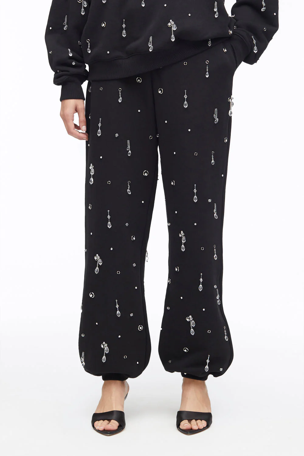 Drip-Embellished Terry Track Trousers - Image 2