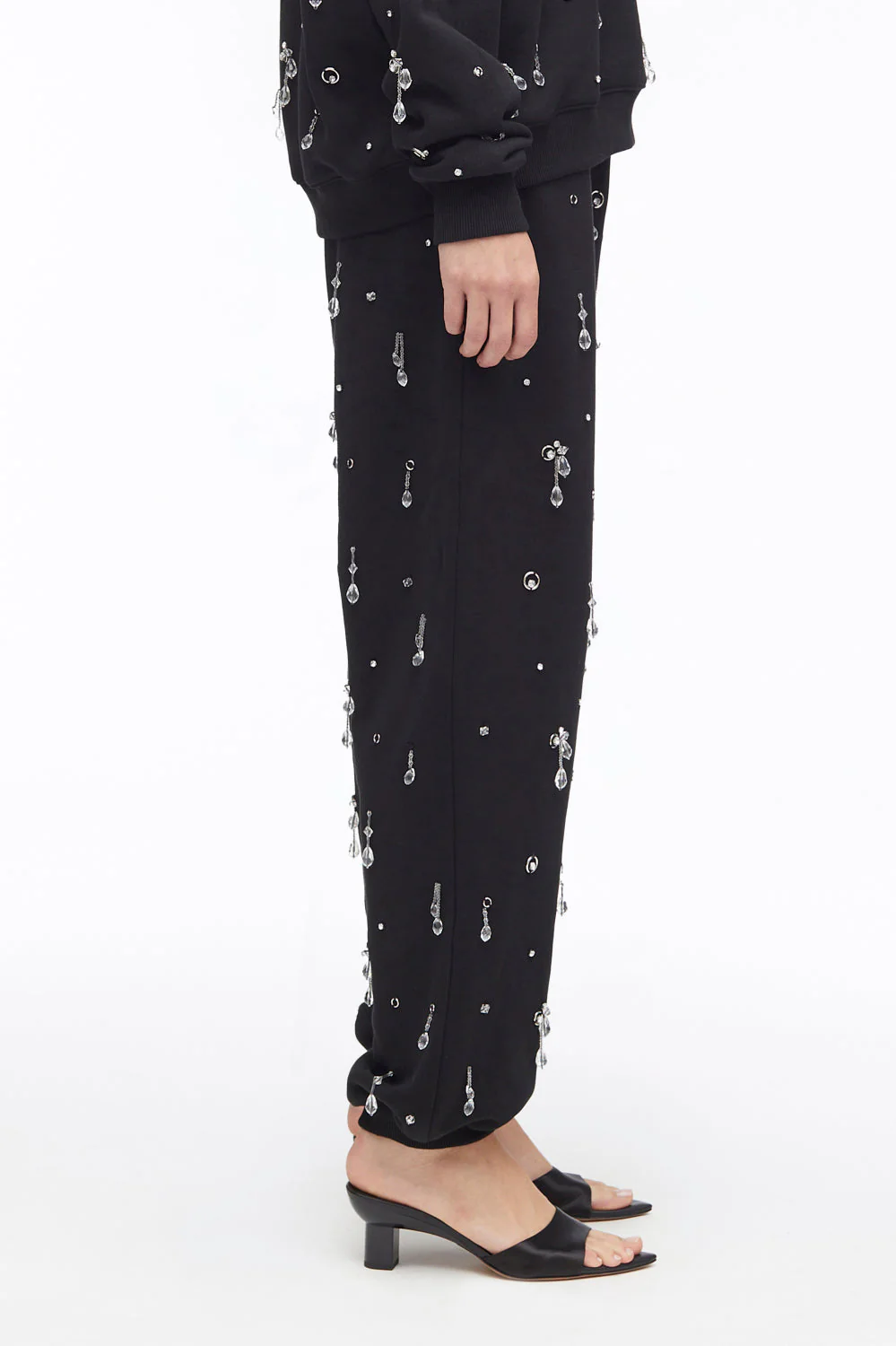 Drip-Embellished Terry Track Trousers - Image 3