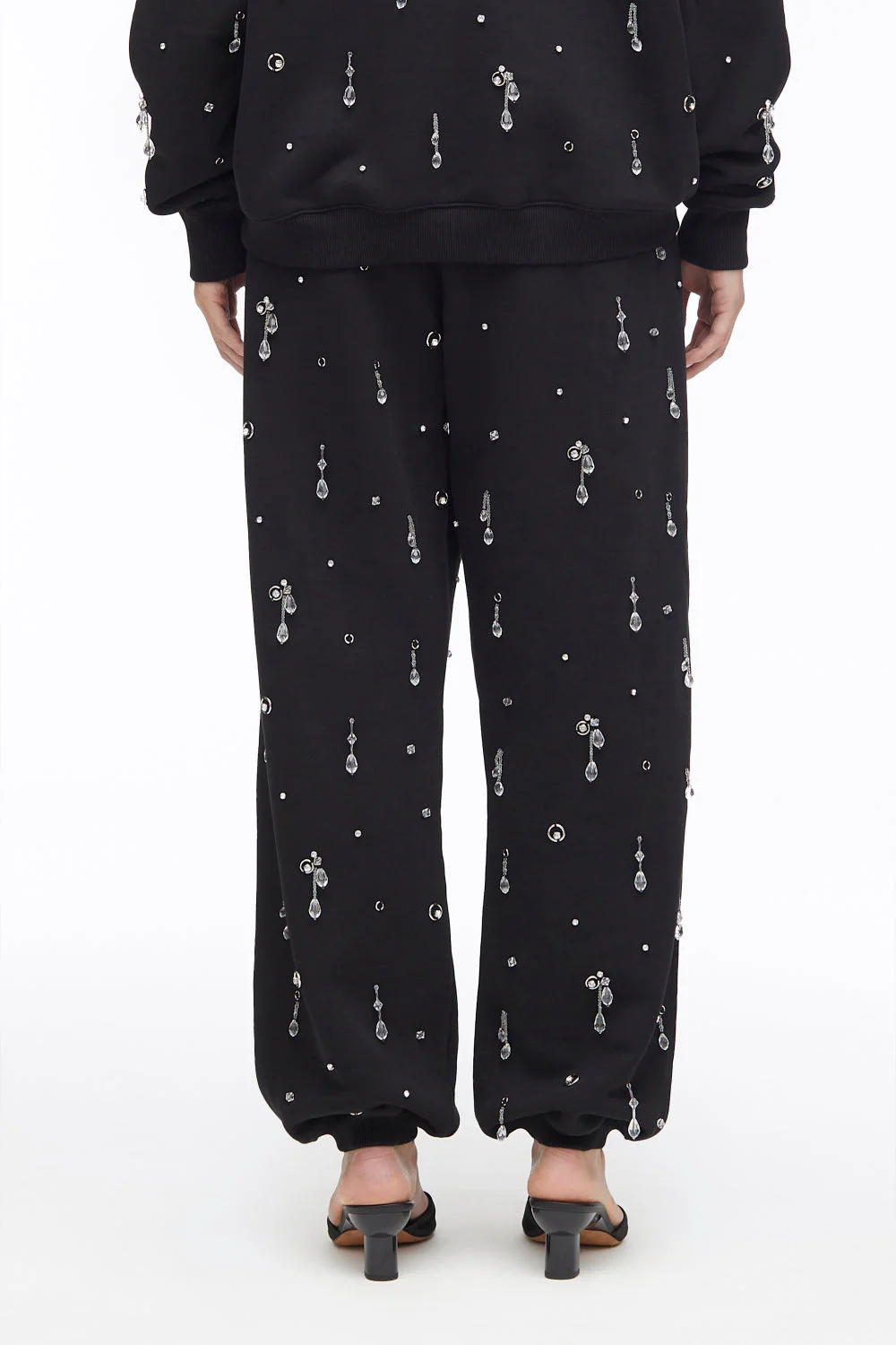 Drip-Embellished Terry Track Trousers - Image 4