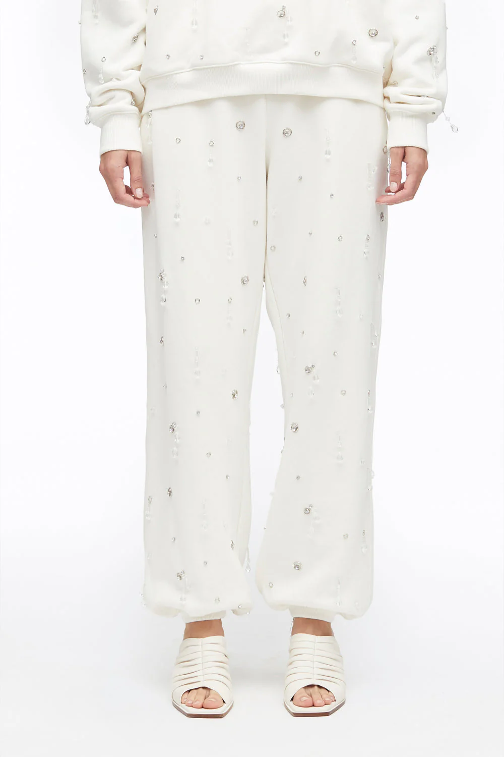 Drip-Embellished Terry Track Trousers - Image 7