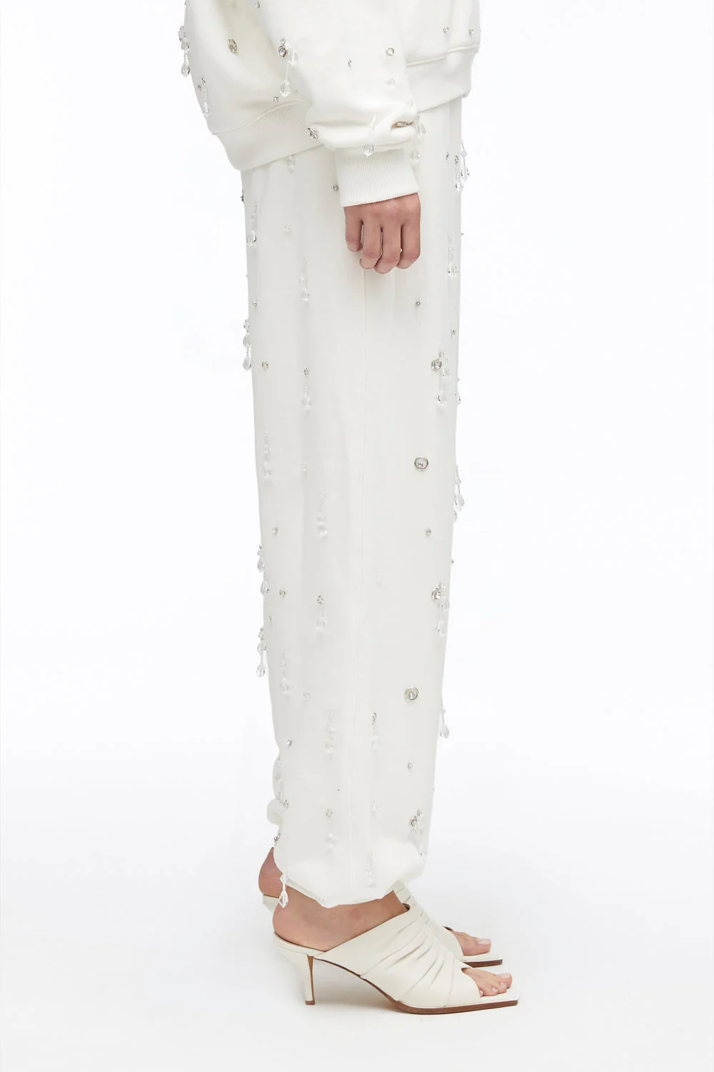 Drip-Embellished Terry Track Trousers - Image 8