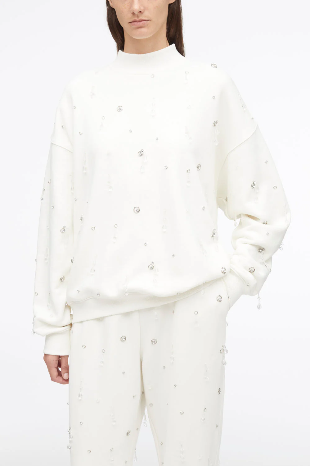 Drip Embellished Compact French Terry Sweatshirt - Image 4