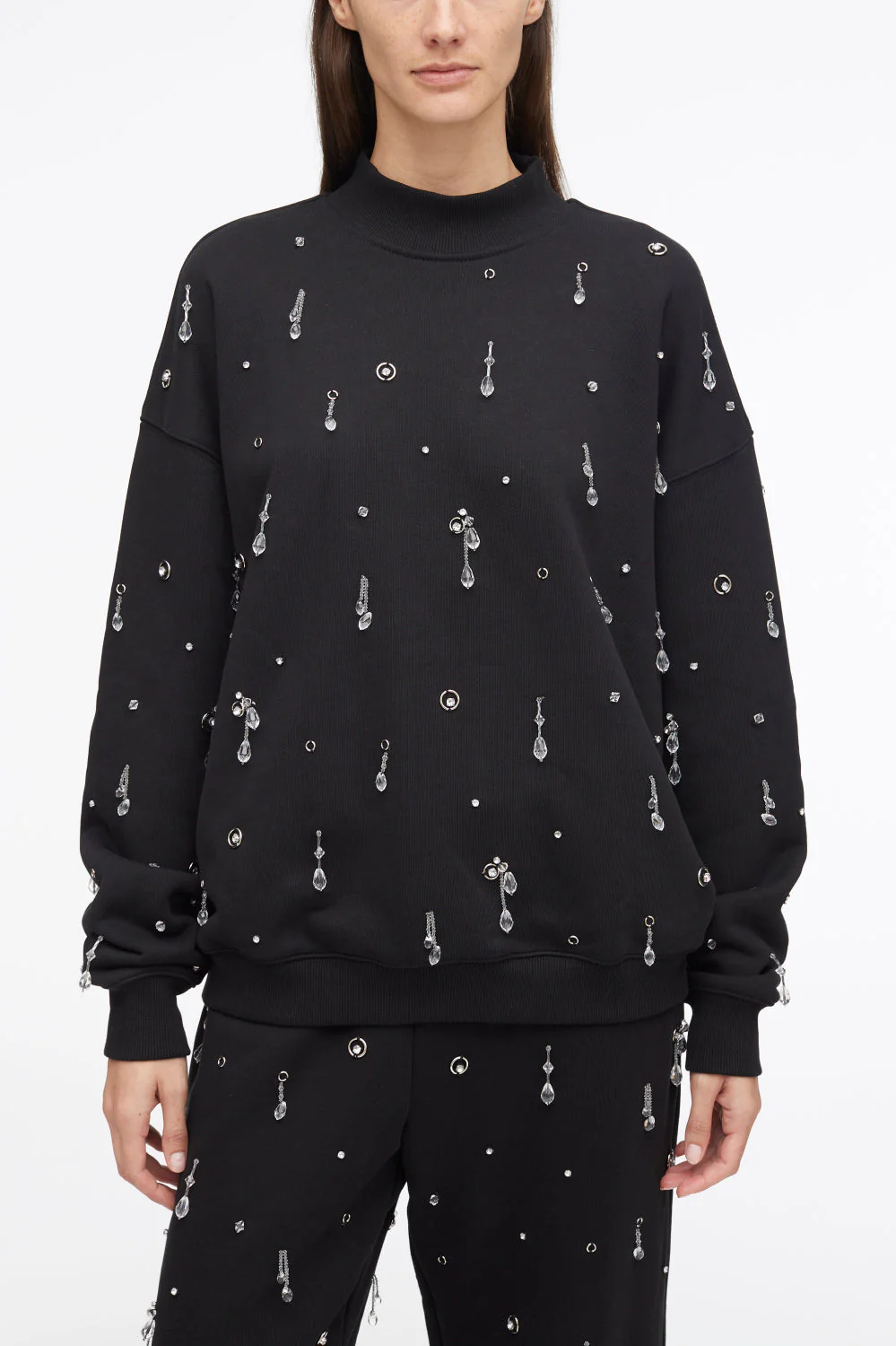 Drip Embellished Compact French Terry Sweatshirt - Image 7
