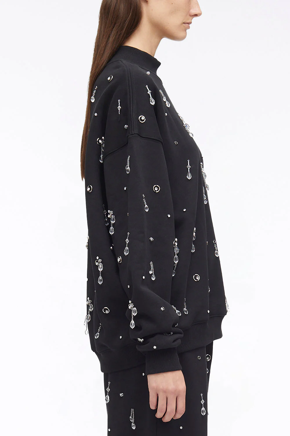 Drip Embellished Compact French Terry Sweatshirt - Image 8