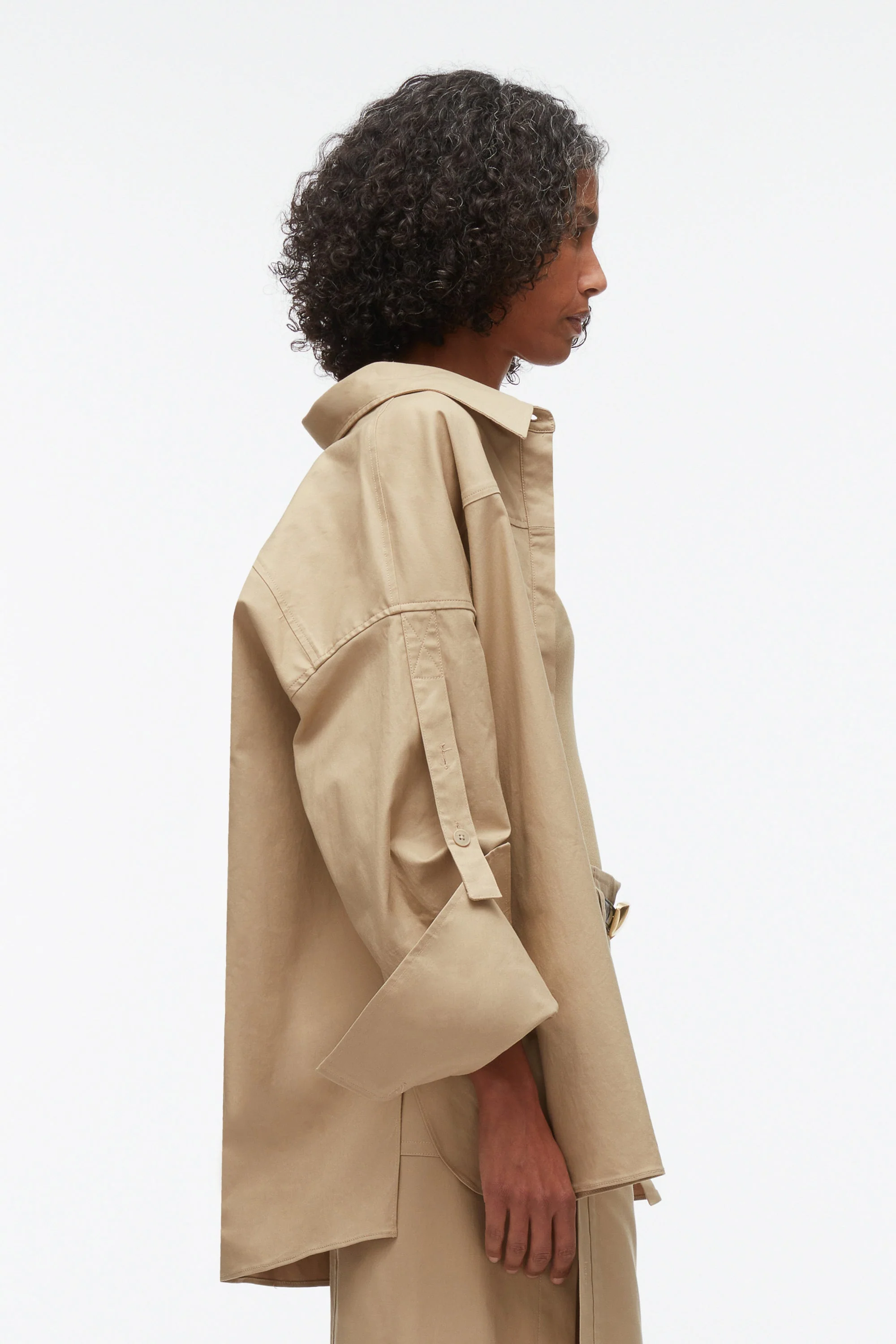 Drop Back Shirt with Convertible Sleeves - Image 10