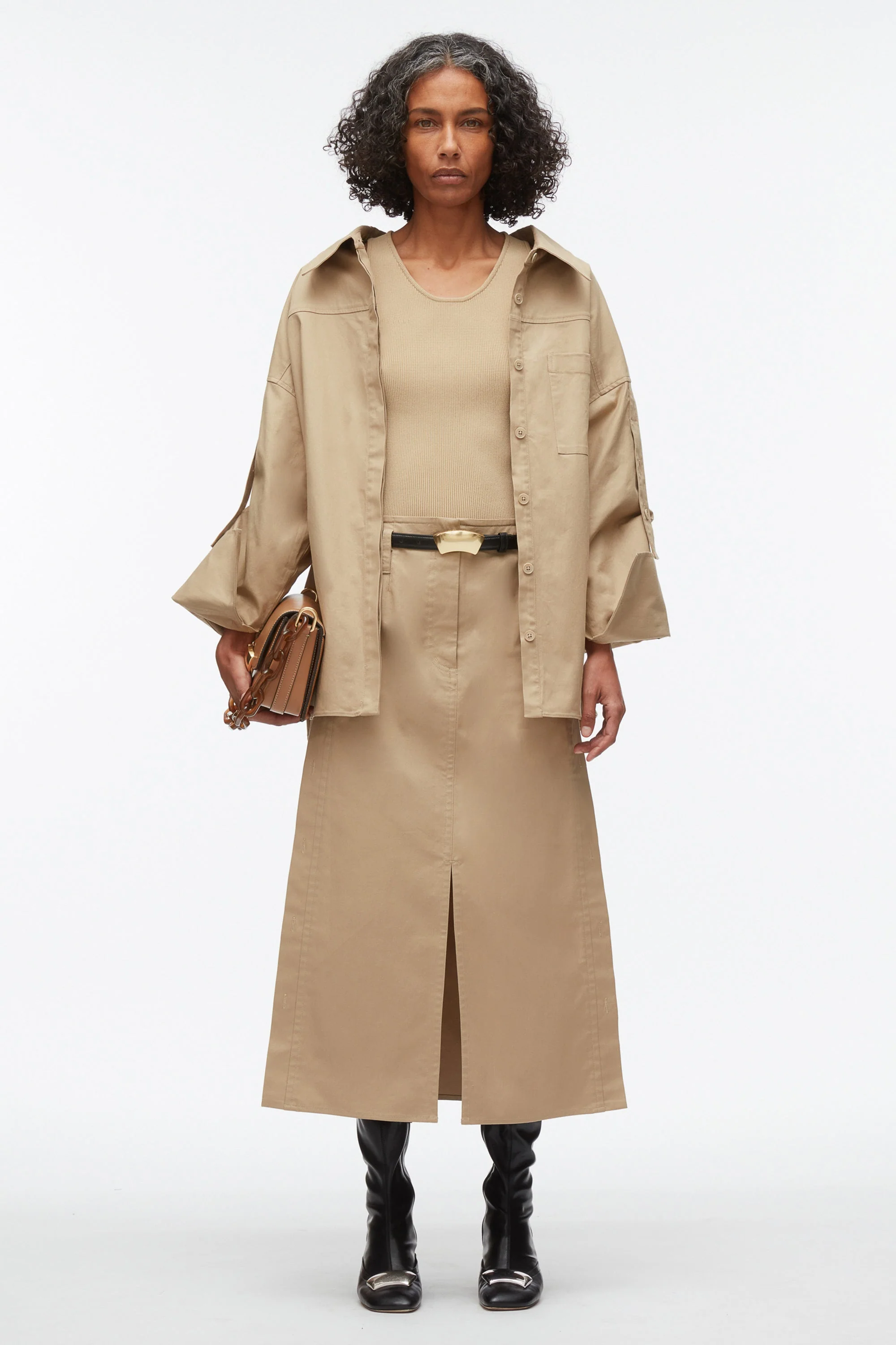 Drop Back Shirt with Convertible Sleeves - Image 7