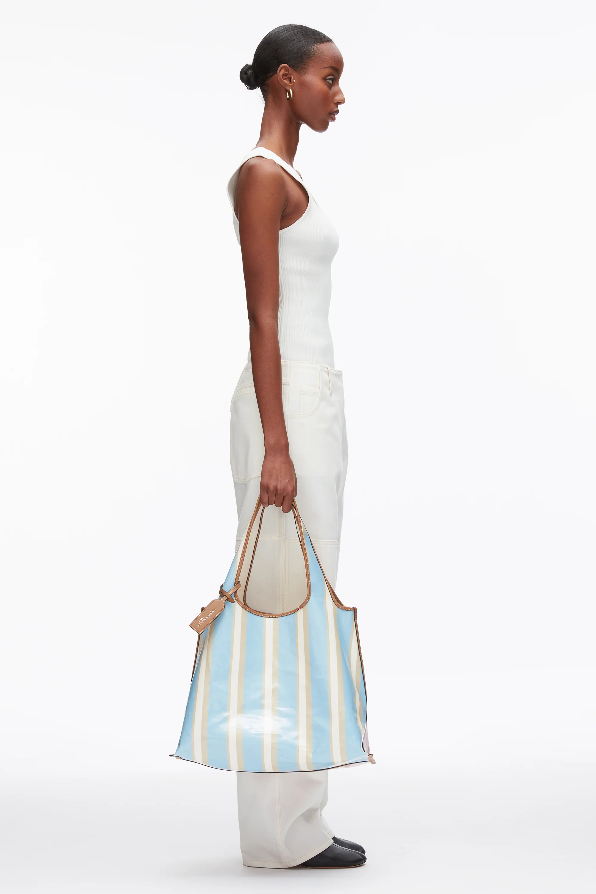 Dual Stripe Market Tote - Image 7