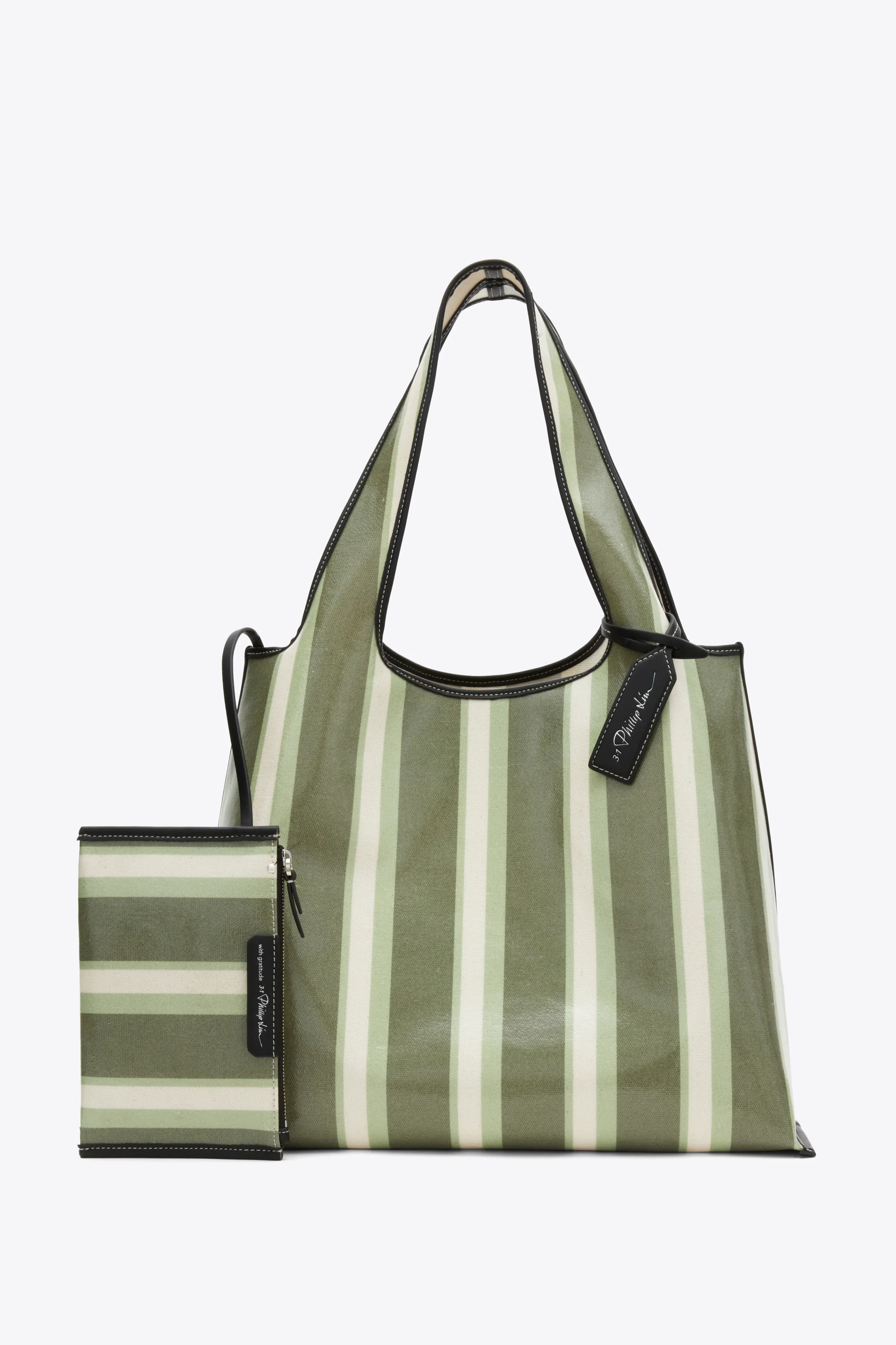 Dual Stripe Market Tote