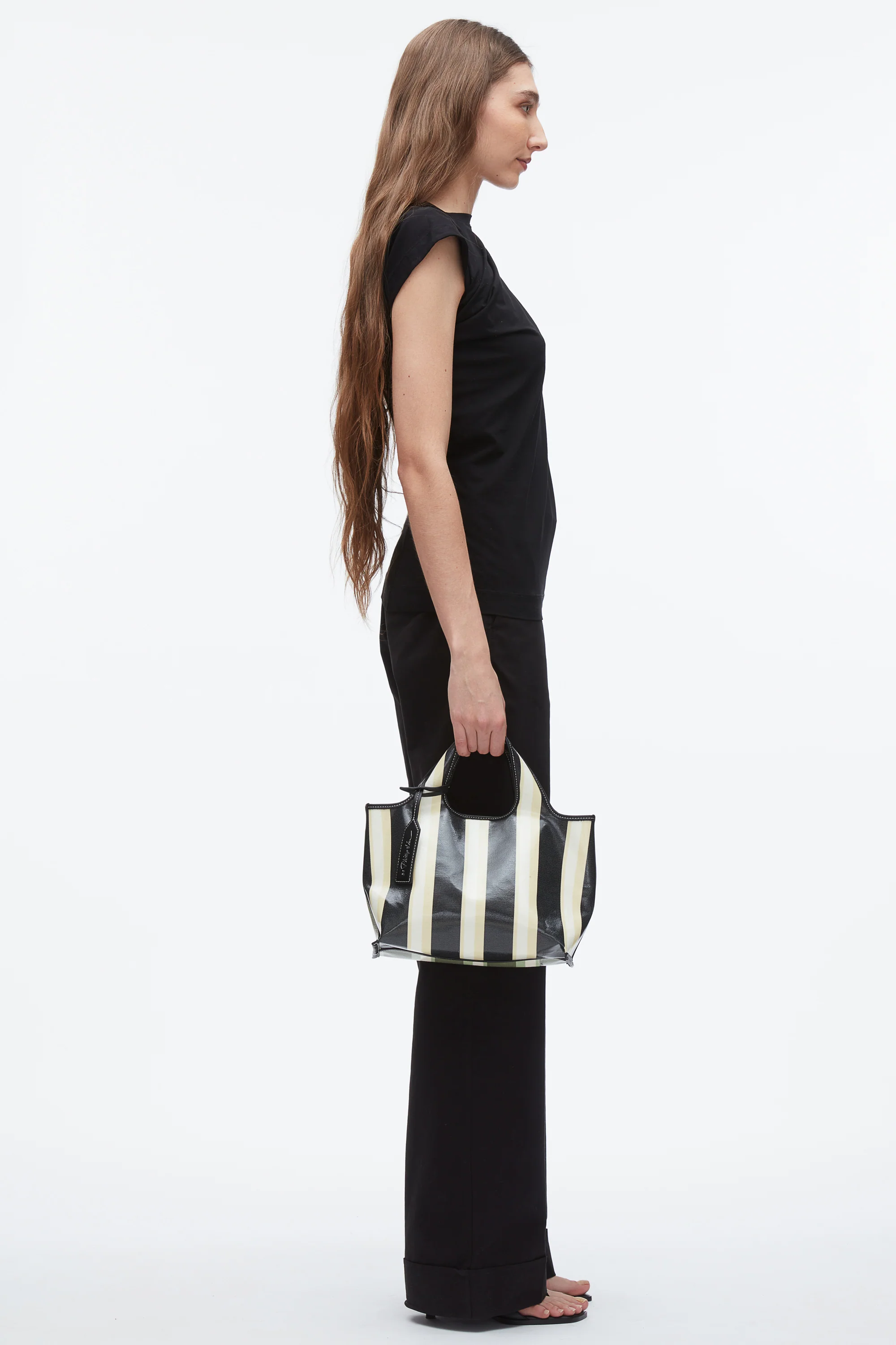 Dual Stripe Mini Market Tote - Image 5