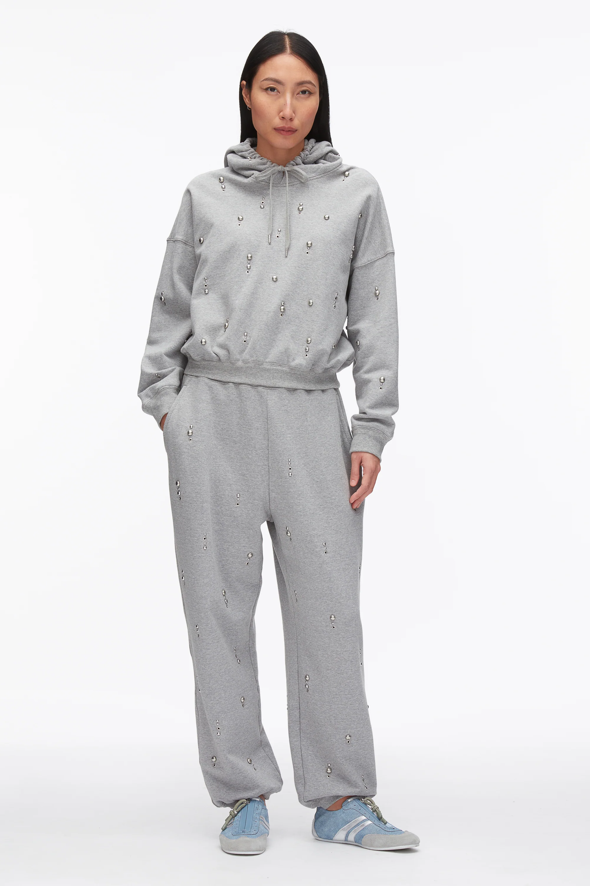 Dome Embellishment Sweatpants