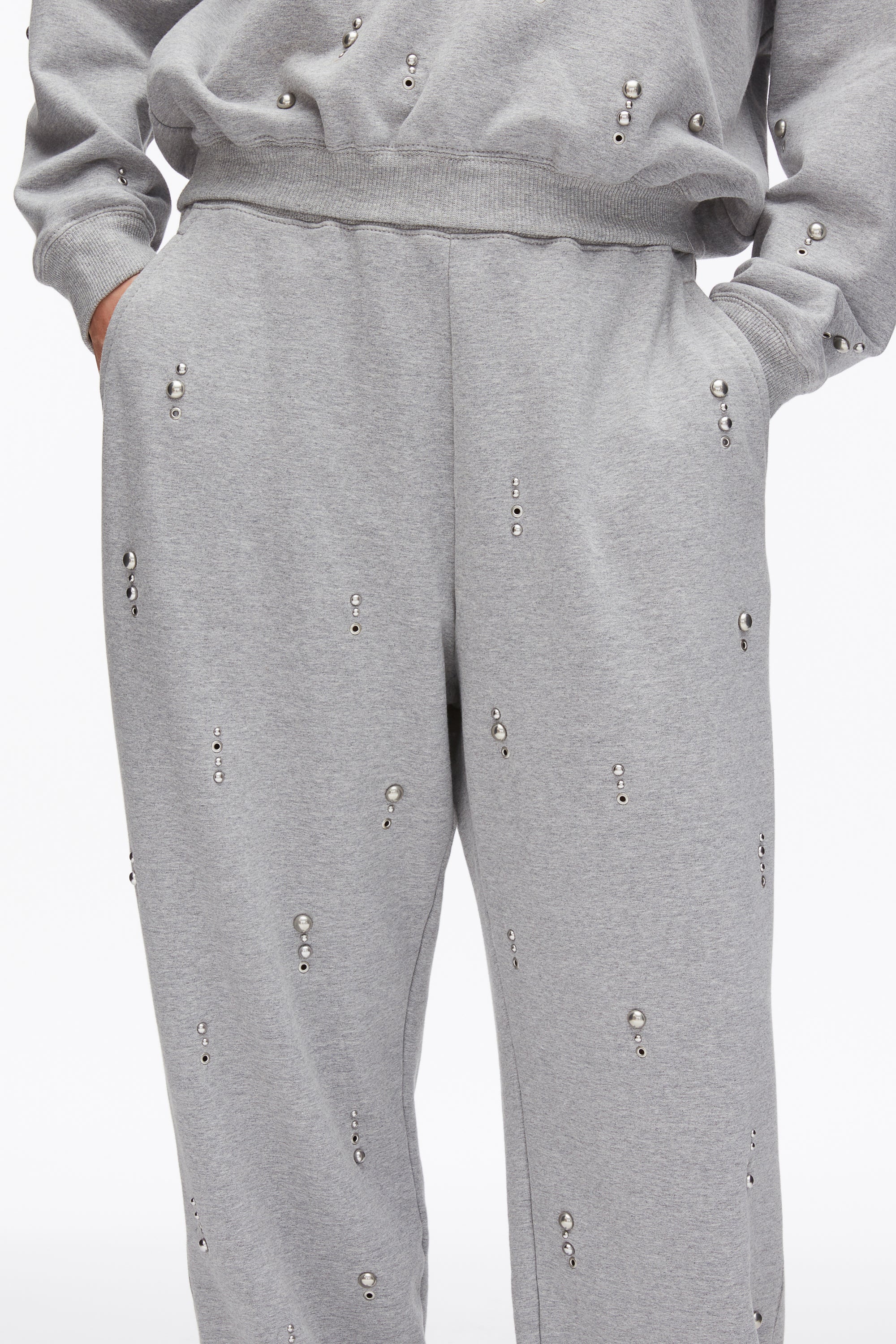 Dome Embellishment Sweatpants - Image 6