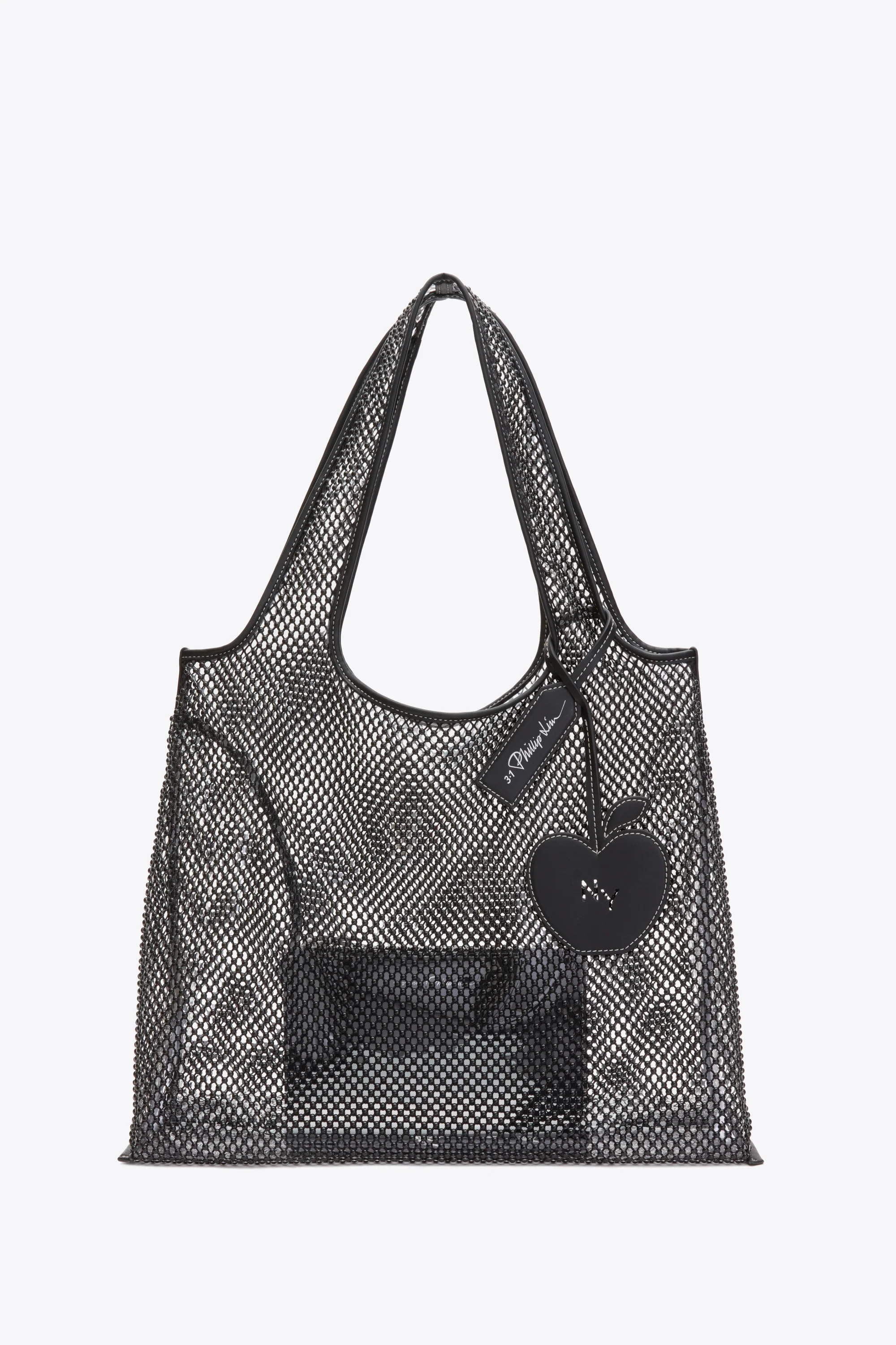 Embellished Mesh Market Tote - Image 2