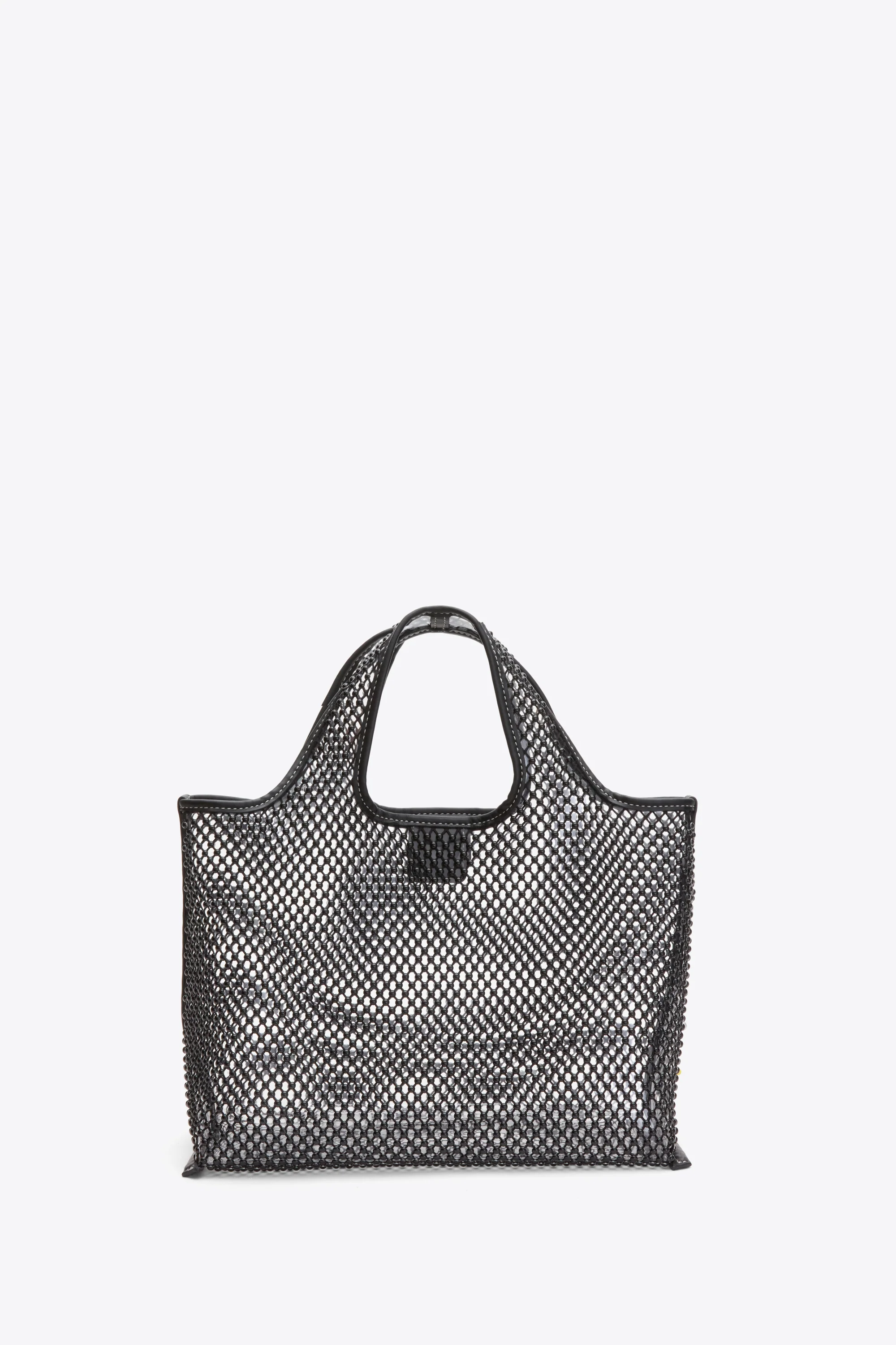 Embellished Mesh Mini Market Tote - Image 2