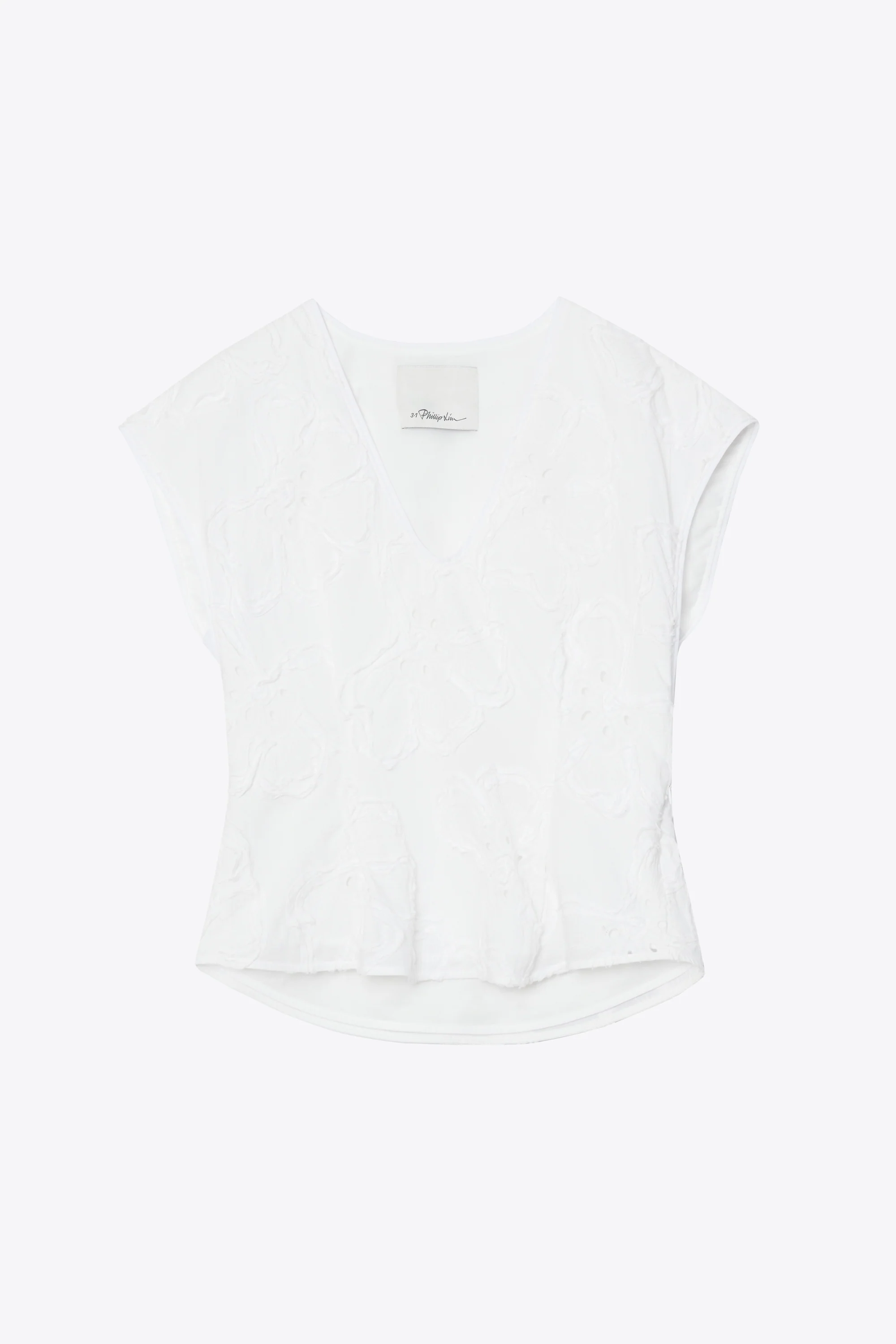 Embroidered Cap Sleeve Top - Image 16