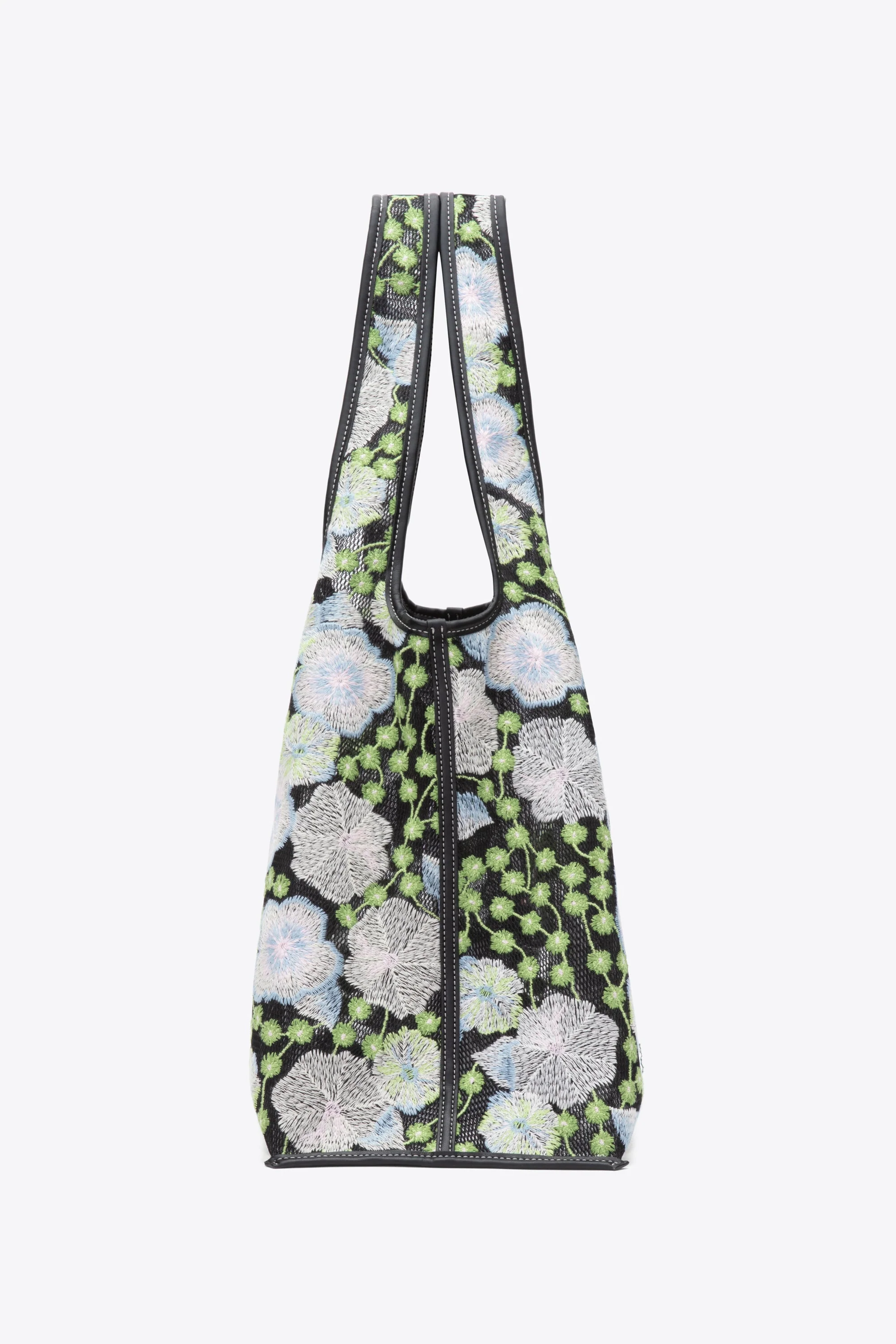 Floral Embroidery Market Tote - Image 4