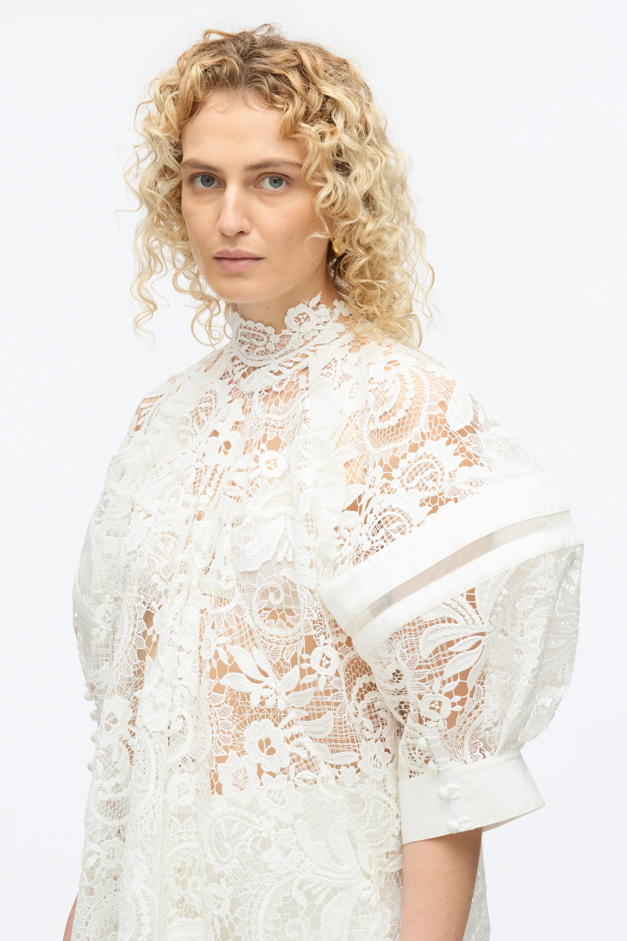 Embroidered Lace Handkerchief Dress - Image 12