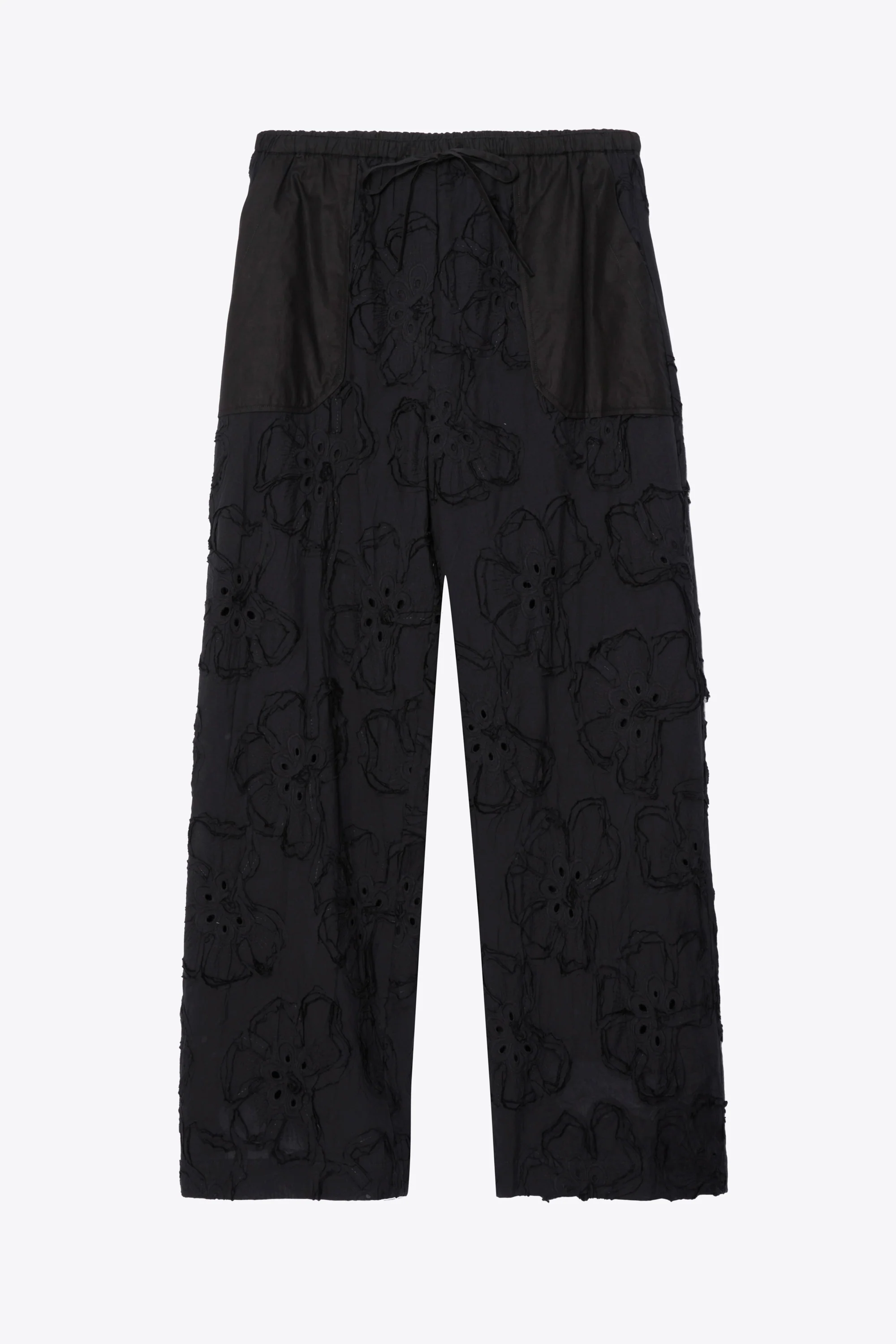 Embroidered Straight Leg Pull On Pants - Image 15