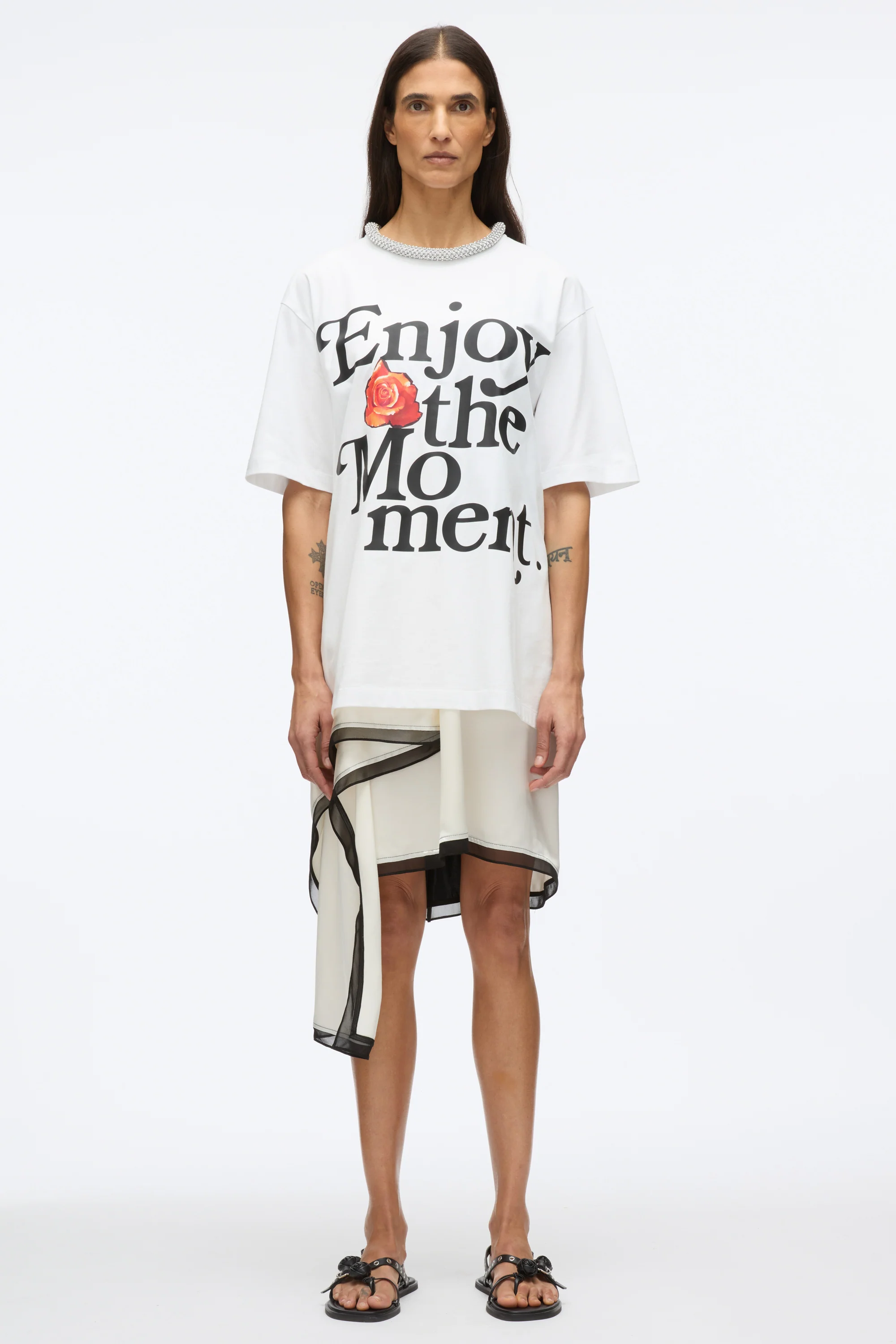 Enjoy The Moment Embellished Tee - Image 2
