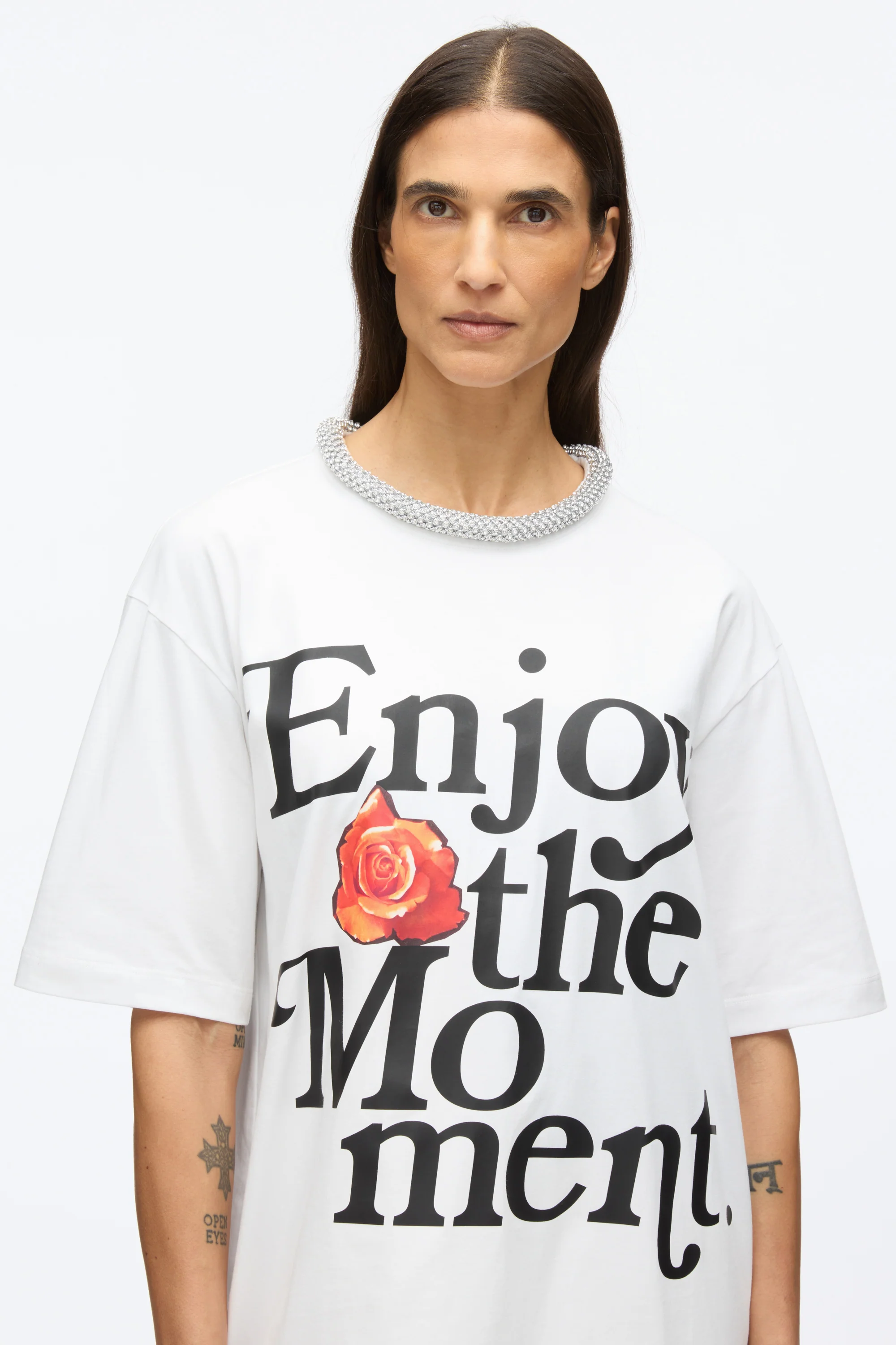 Enjoy The Moment Embellished Tee - Image 5