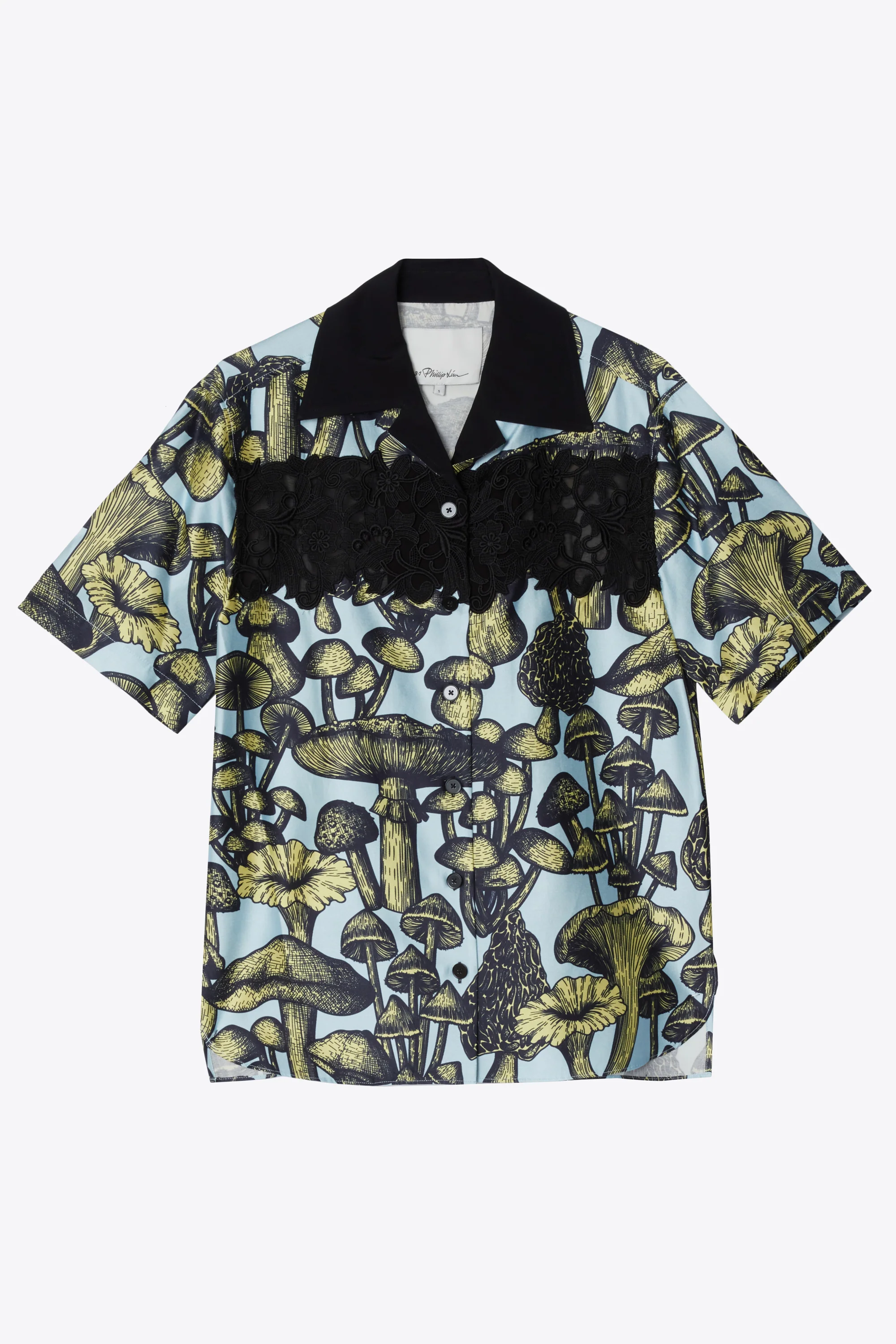 Ethereal Mushroom Camp Shirt With Lace - Image 2