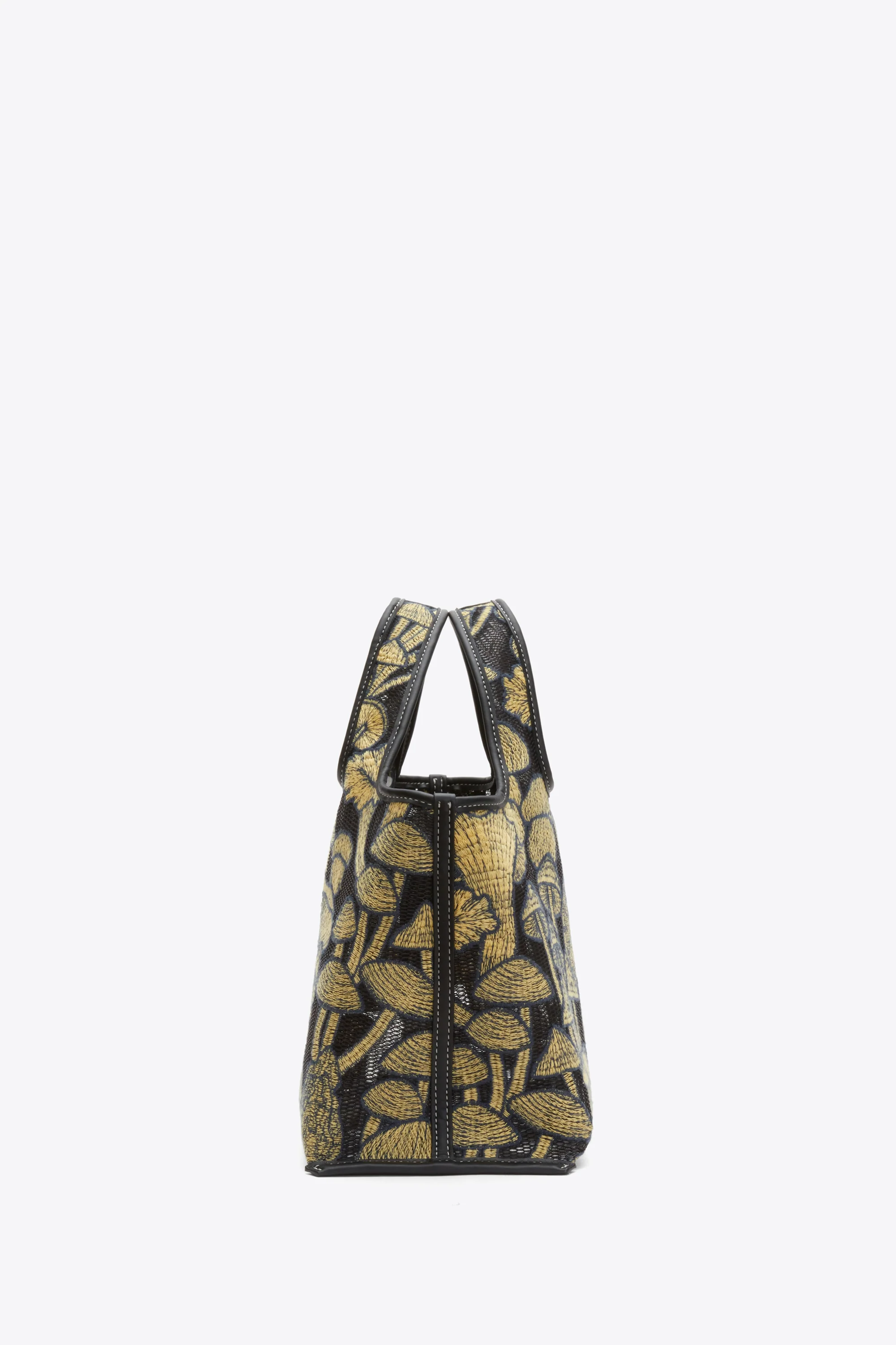 Mushroom Embroidery Mini Market Tote - Image 3