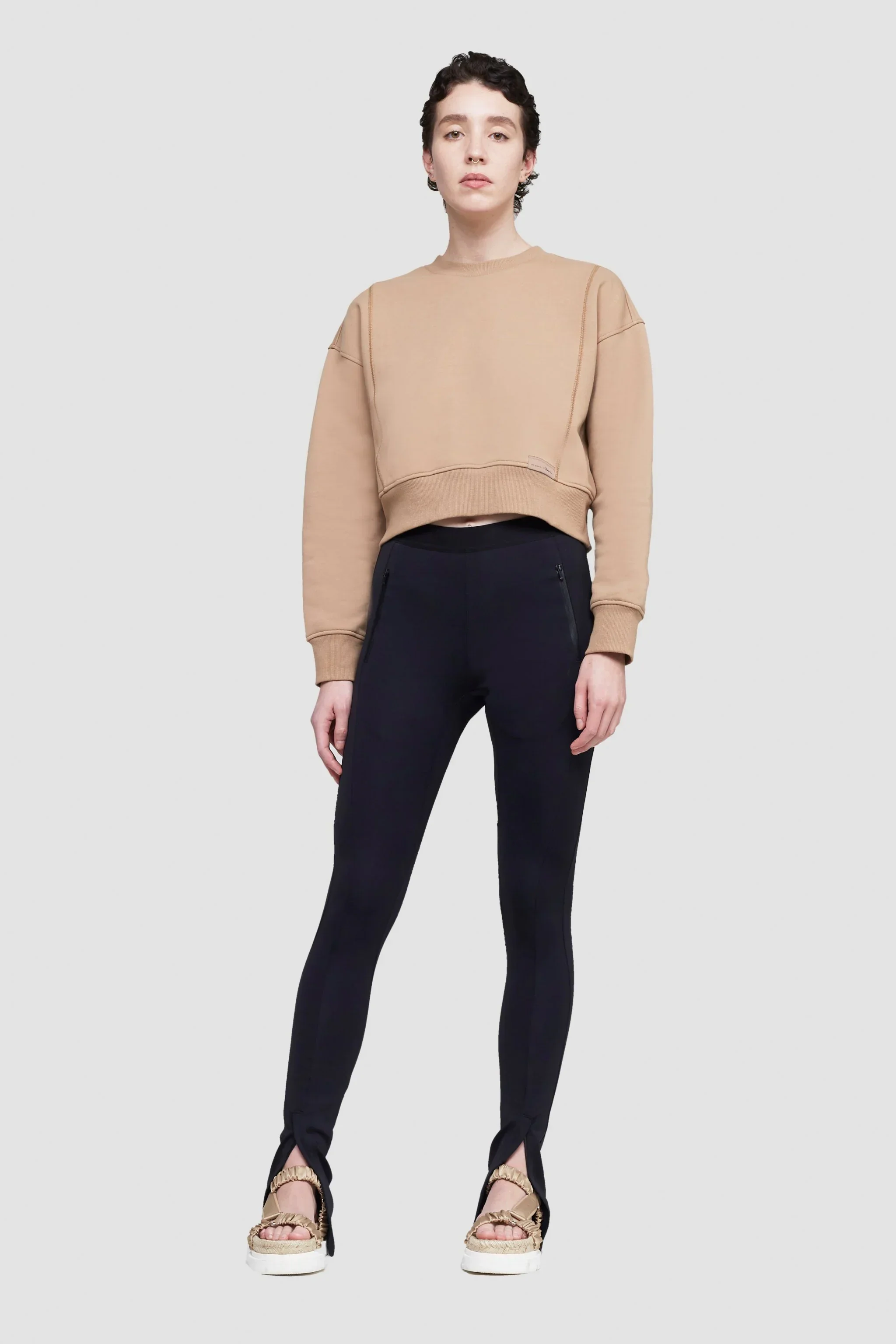 Everyday terry cropped sweatshirt - Image 5