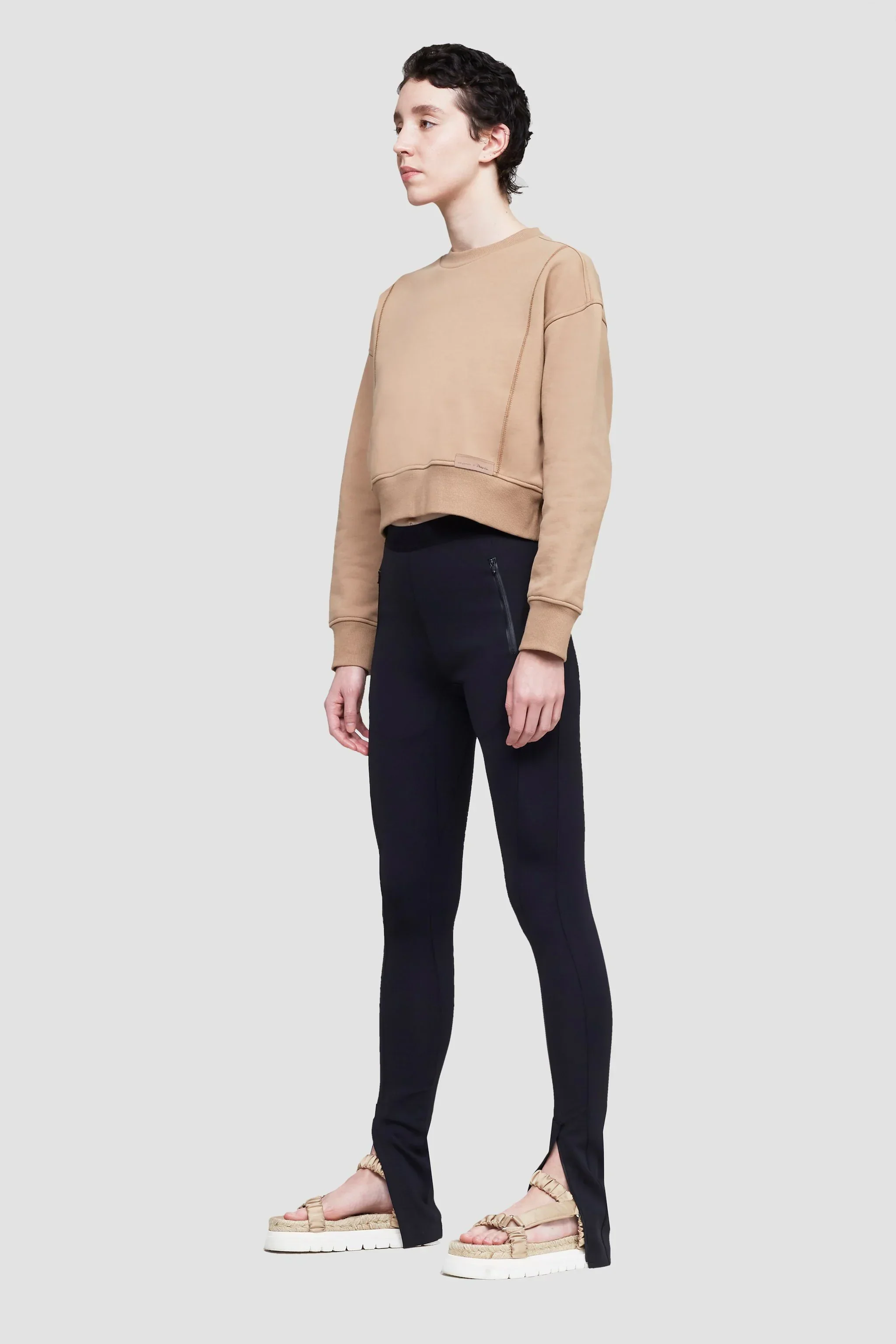 Everyday terry cropped sweatshirt - Image 6