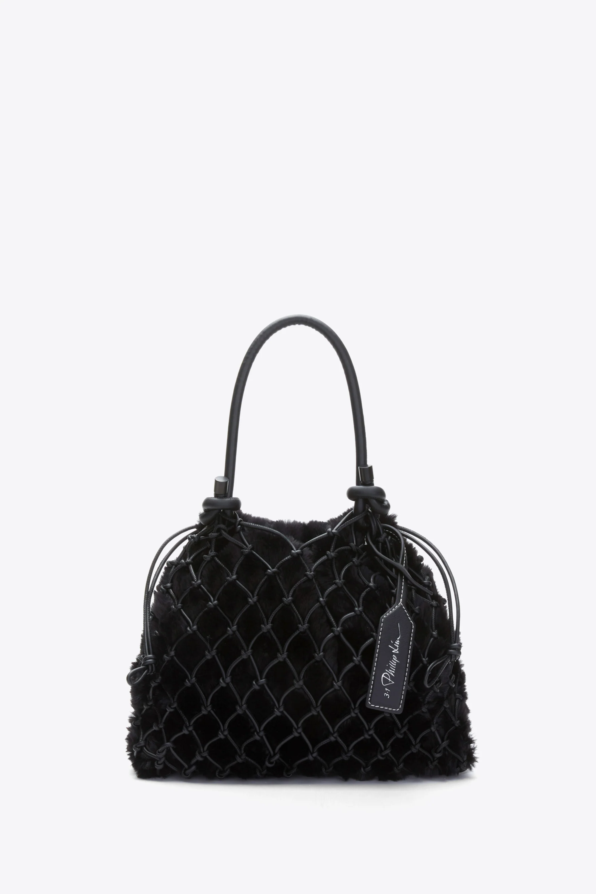 Faux Fur Macrame Mini Sac