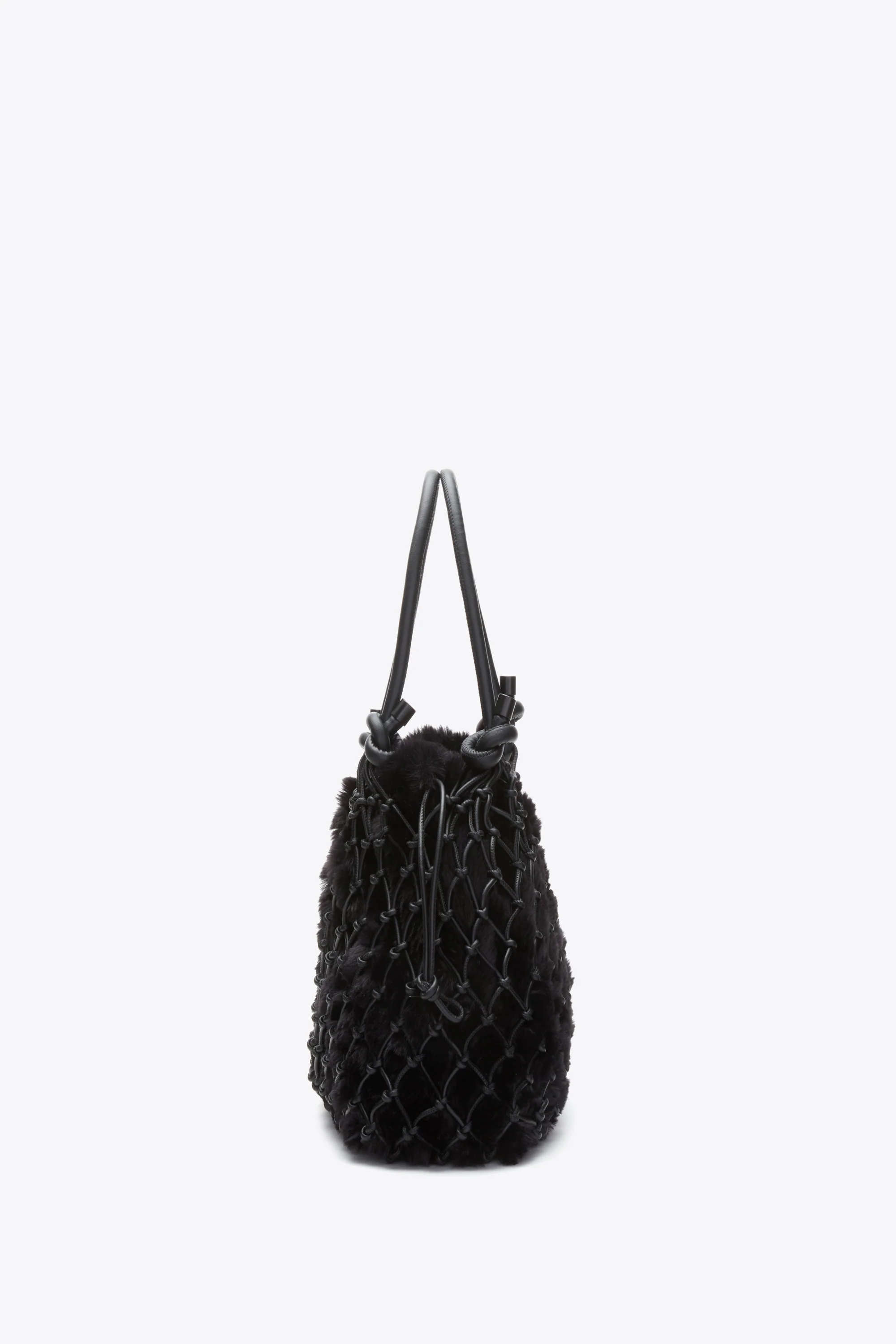 Faux Fur Macrame Mini Sac - Image 3