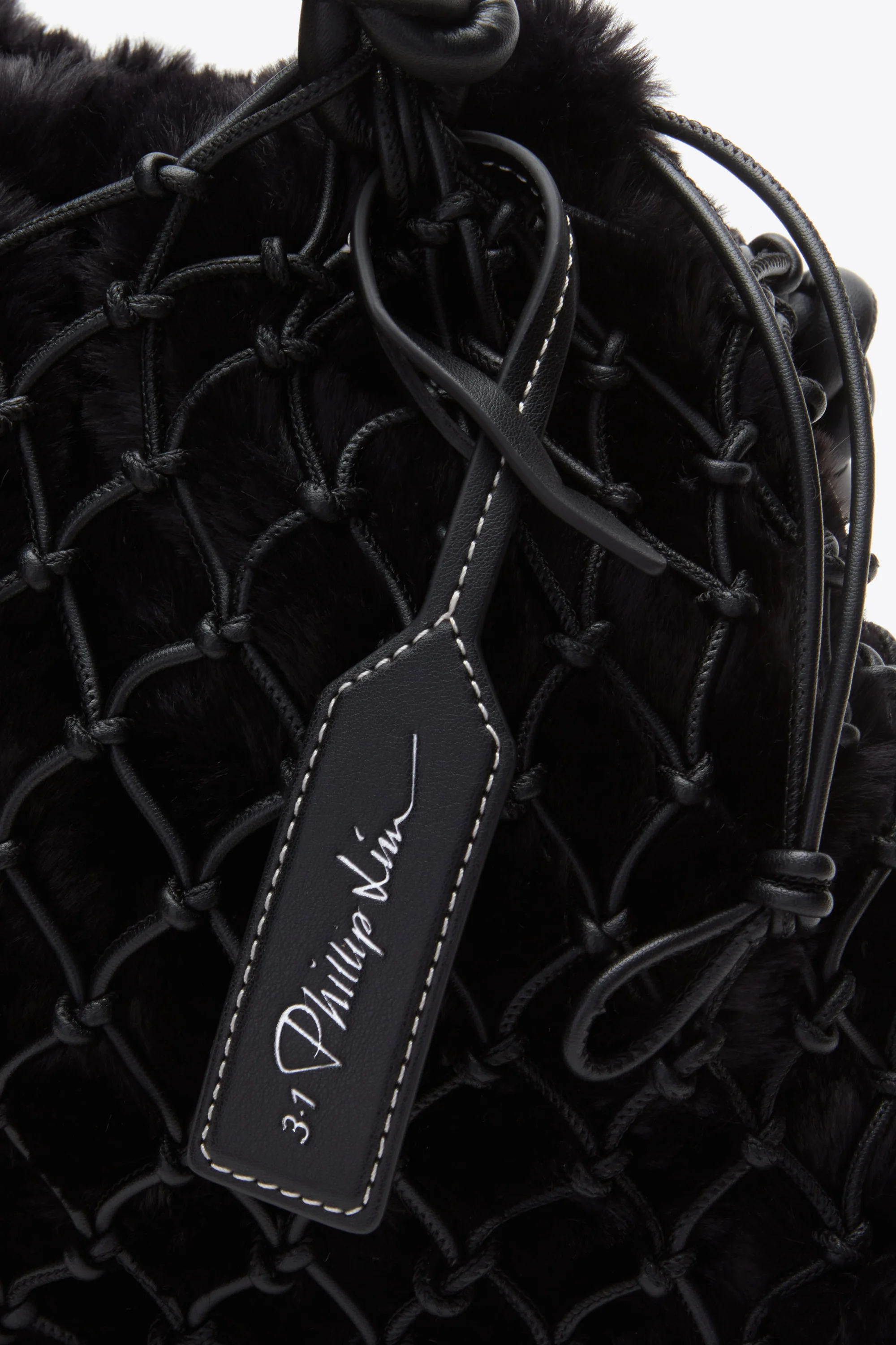 Faux Fur Macrame Mini Sac - Image 5