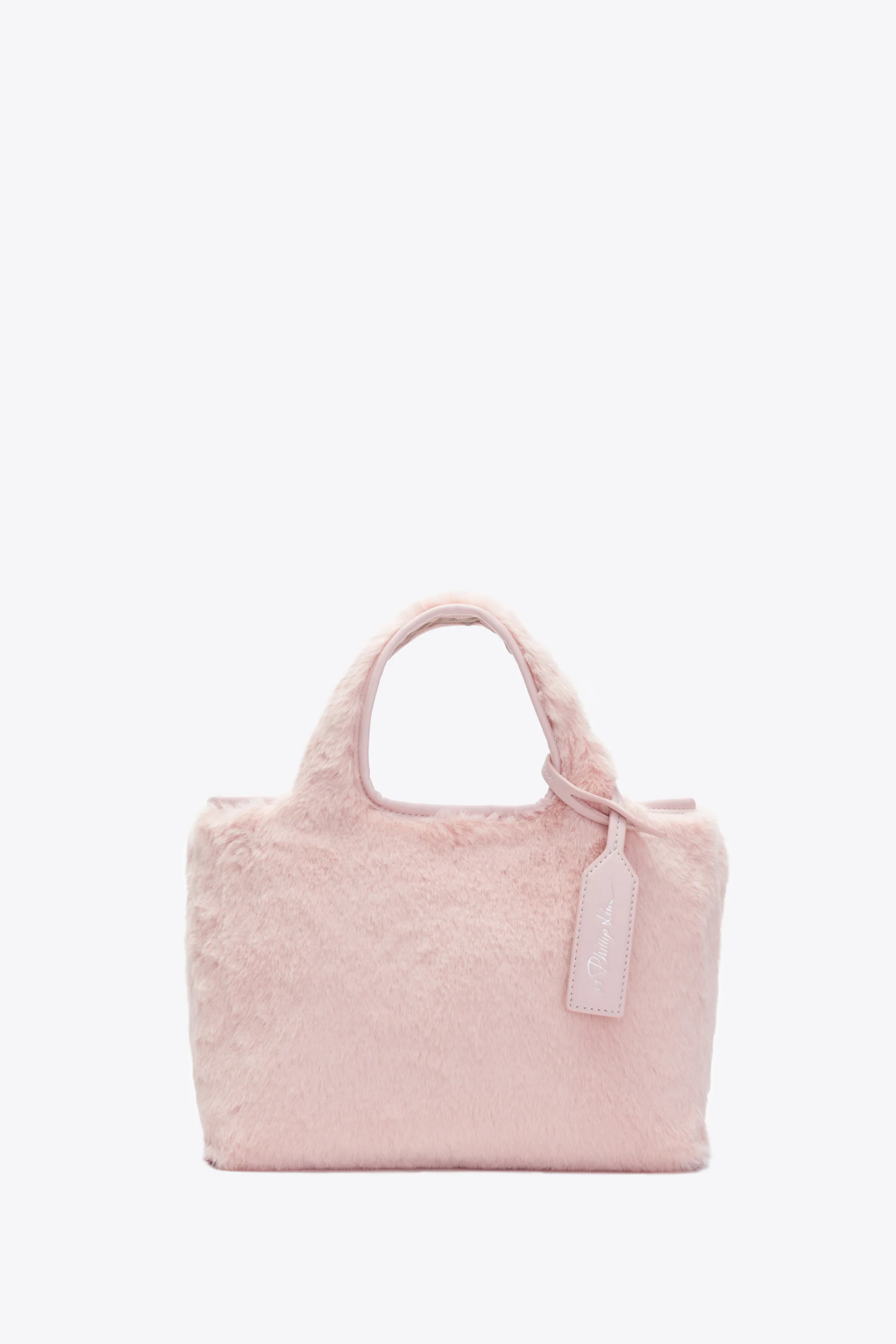 Faux Fur Mini Market Tote - Image 6