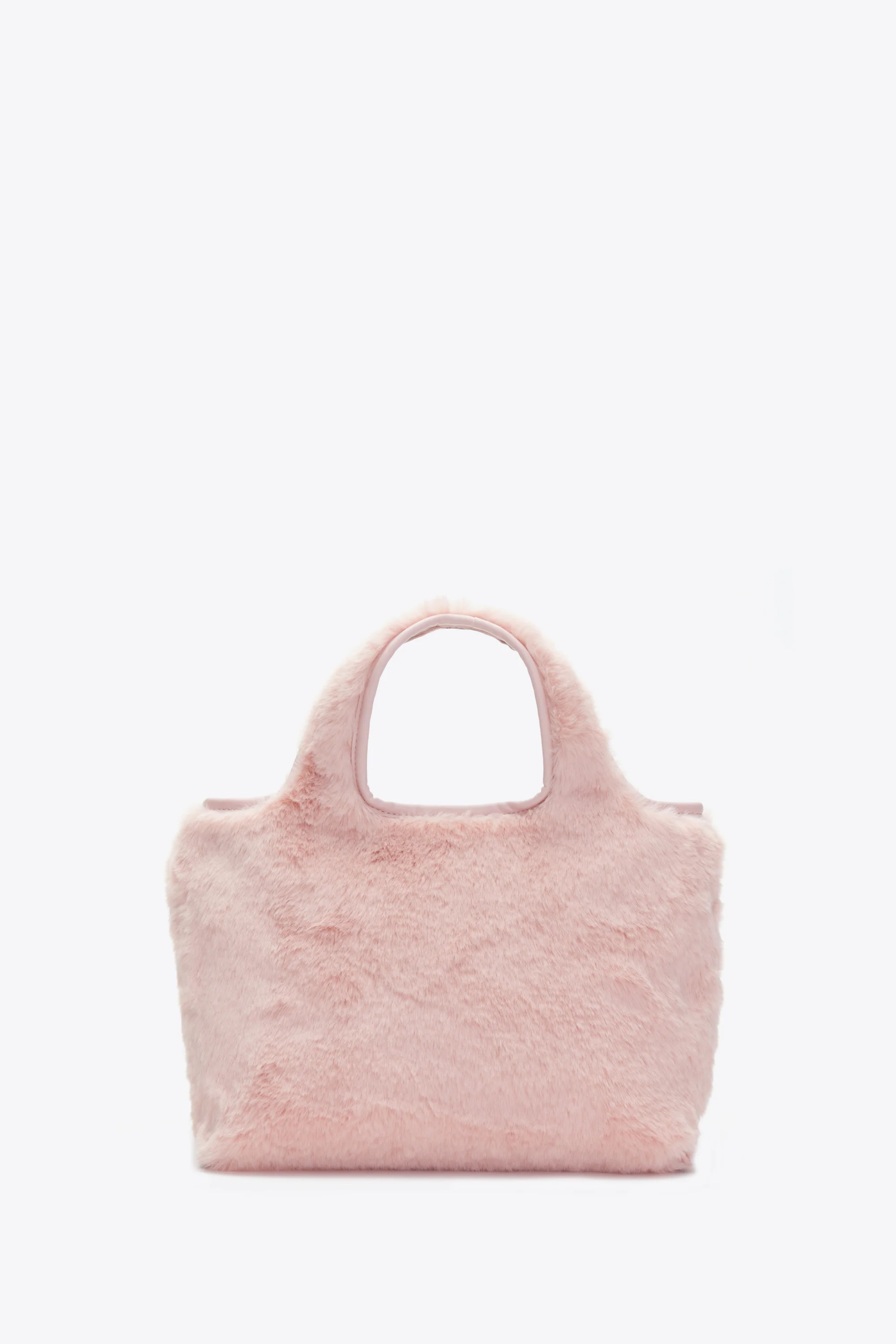 Faux Fur Mini Market Tote - Image 7