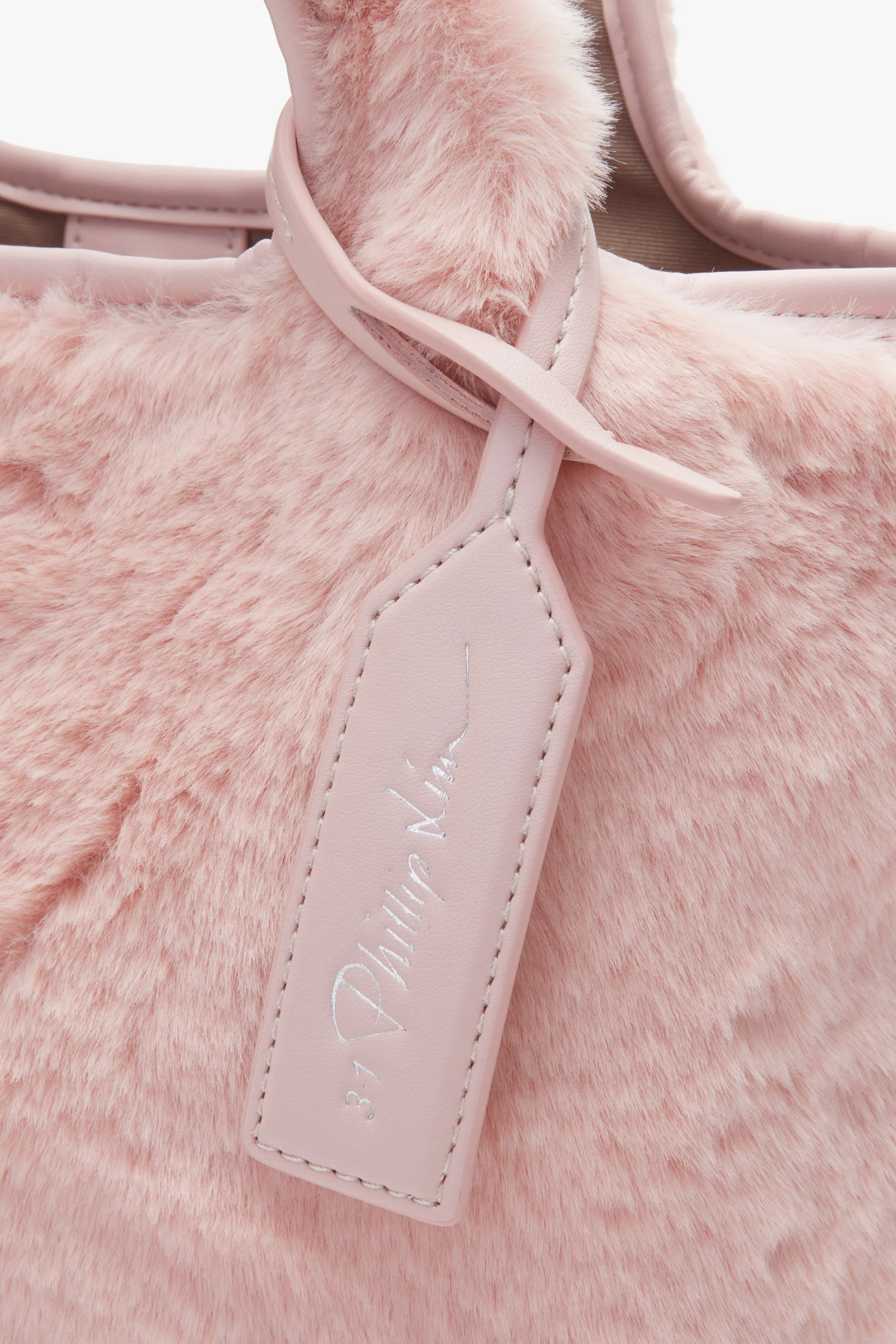 Faux Fur Mini Market Tote - Image 9