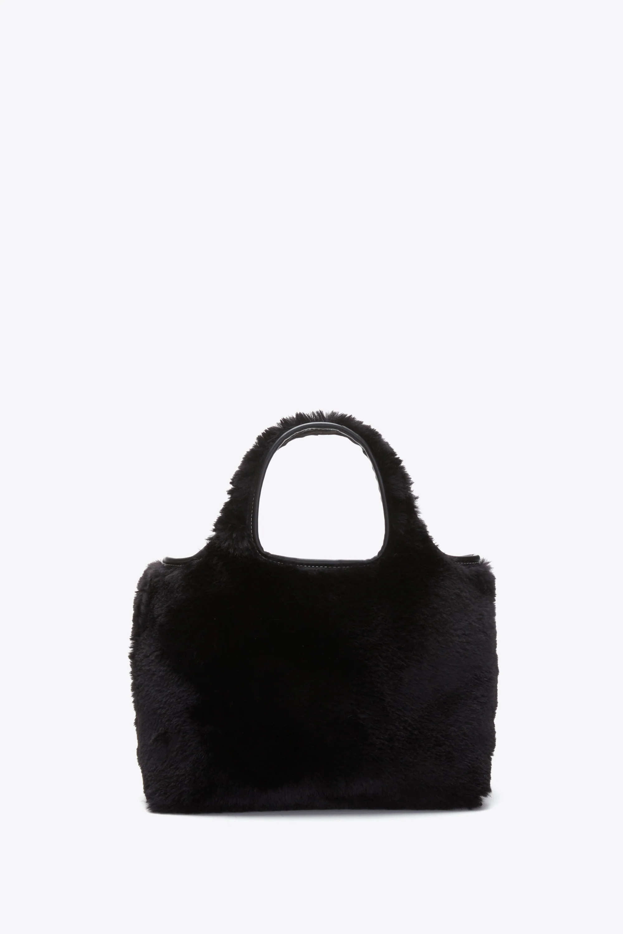 Faux Fur Mini Market Tote - Image 2